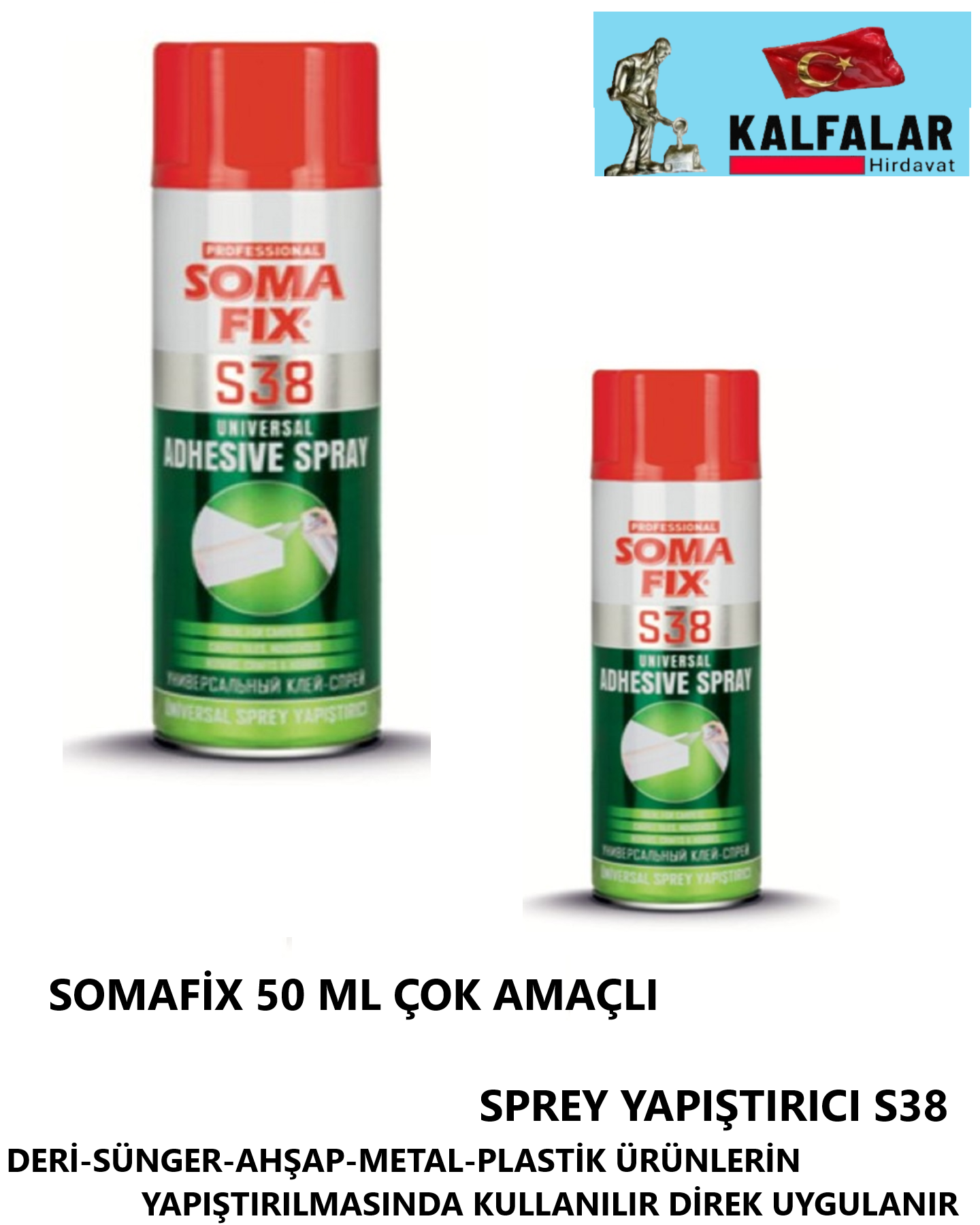 SOMAFİX 500 ML ÇOK AMAÇLI SPREY YAPIŞTIRICI