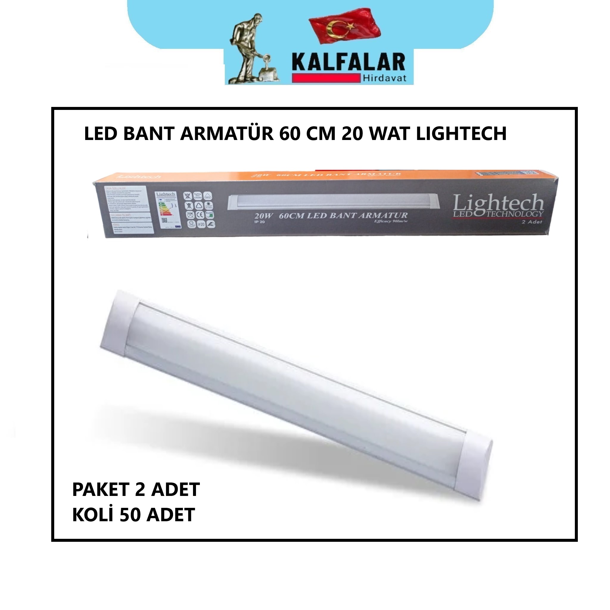 LED BANT ARMATÜR 60 CM 20 WAT LIGHTECH