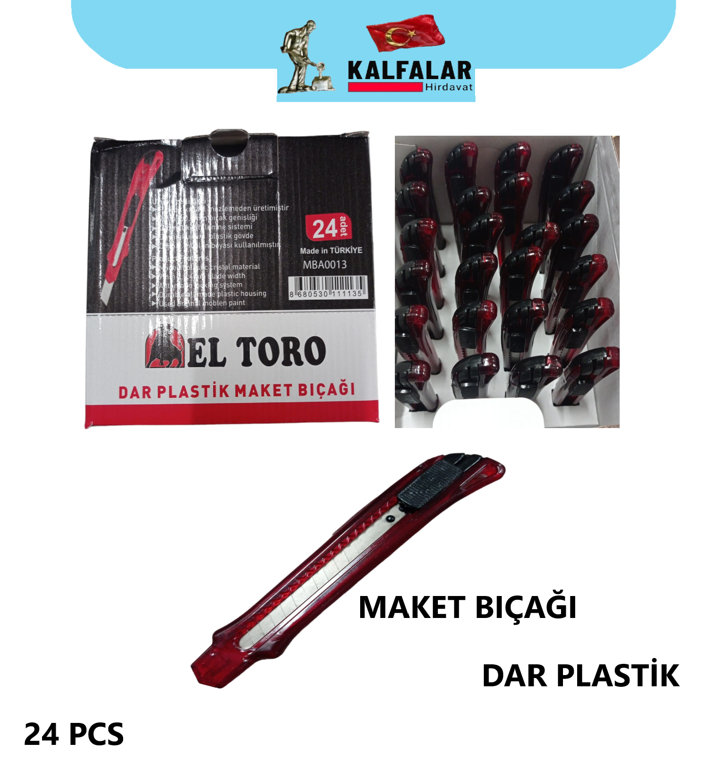 MAKET BIÇAĞI PLASTİK DAR ELTORO