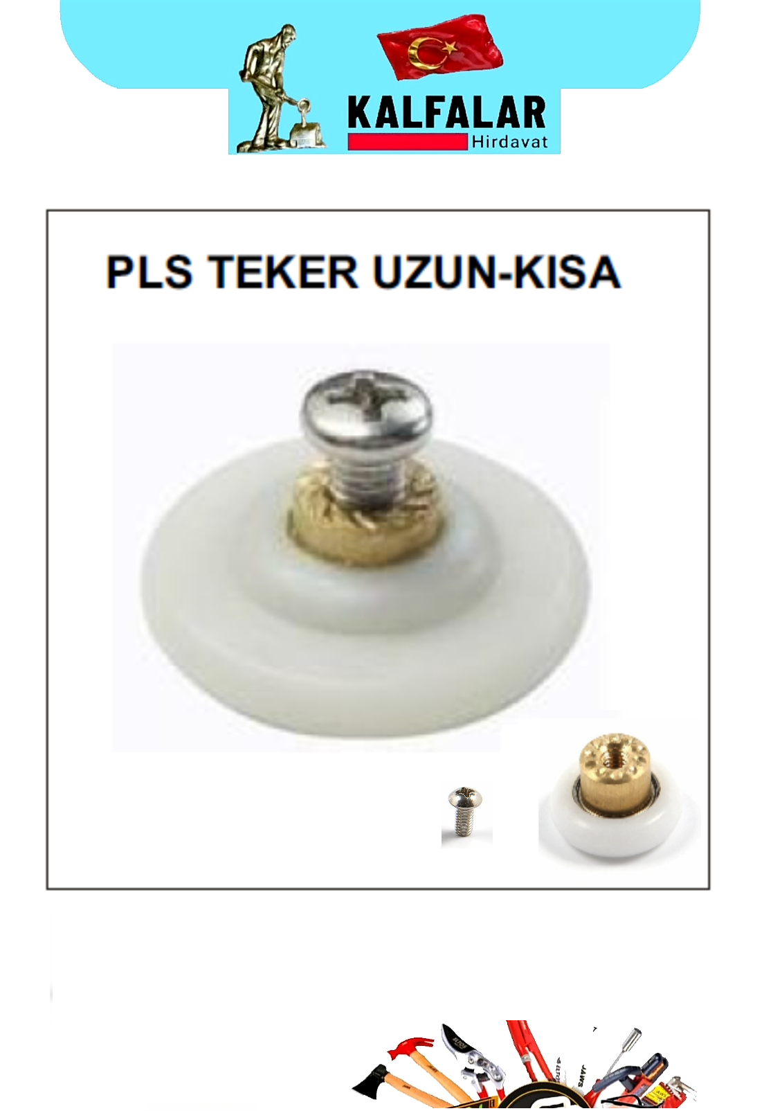 DUŞ KABİN PLASTİK KABİN TEKER UZUN PASLANMAZ VİDALI