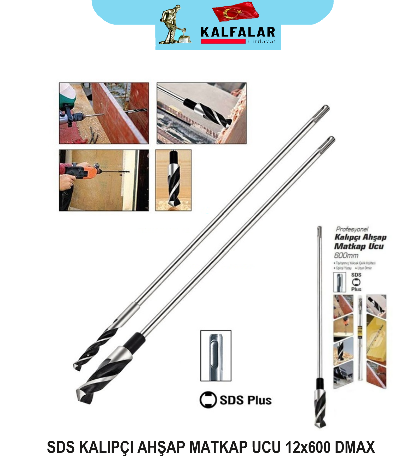 AHŞAP MATKAP UCU KALIPÇI SDS 24x600 