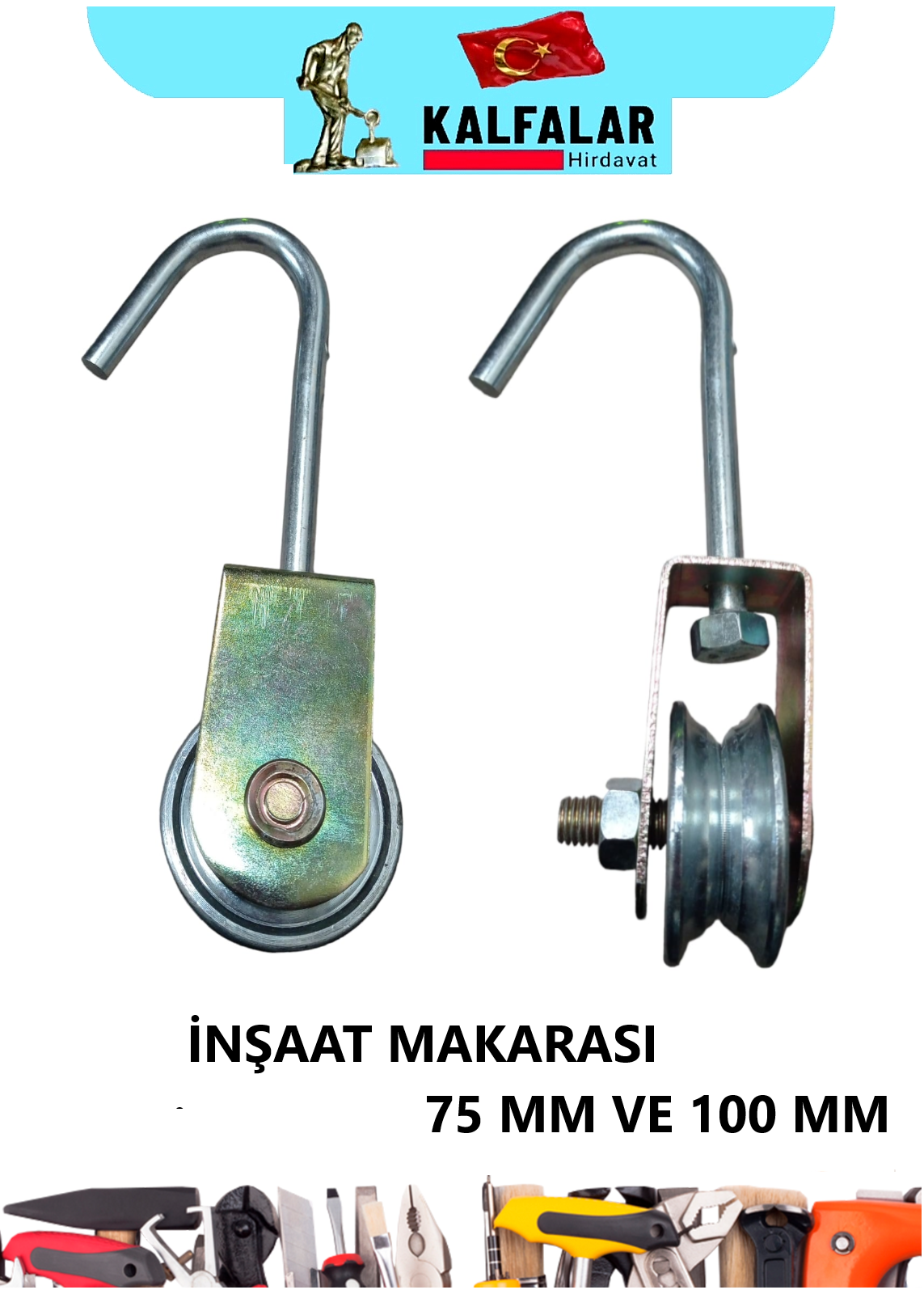 İNŞAAT MAKARASI 100 MM METAL MİL