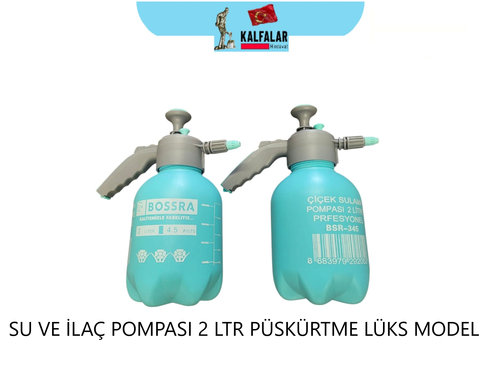 SU VE İLAÇ POMPASI 2 LTR PÜSKÜRTME LÜKS MODEL BOSSRA
