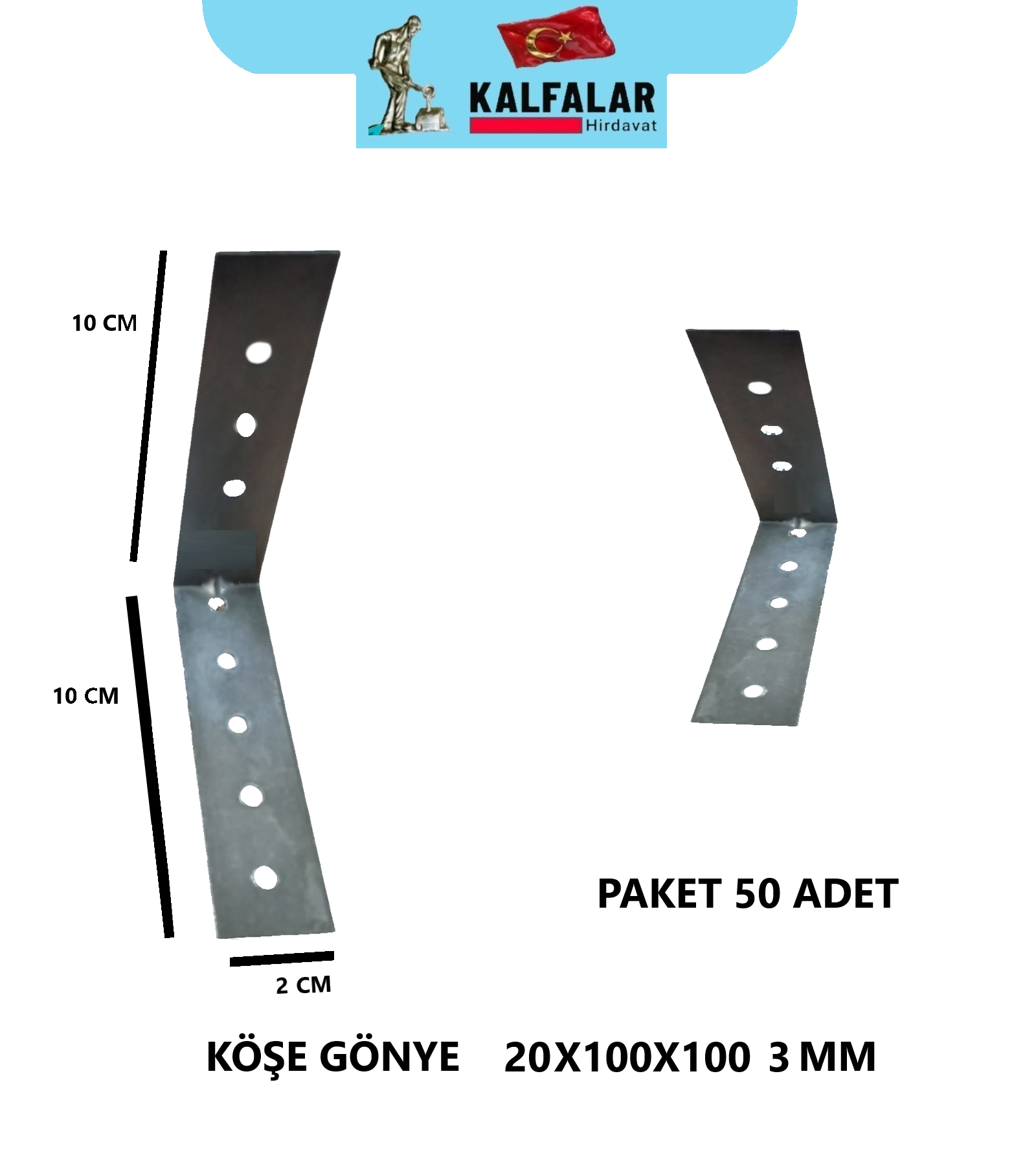 KÖŞE GÖNYE 20X100 3 MM