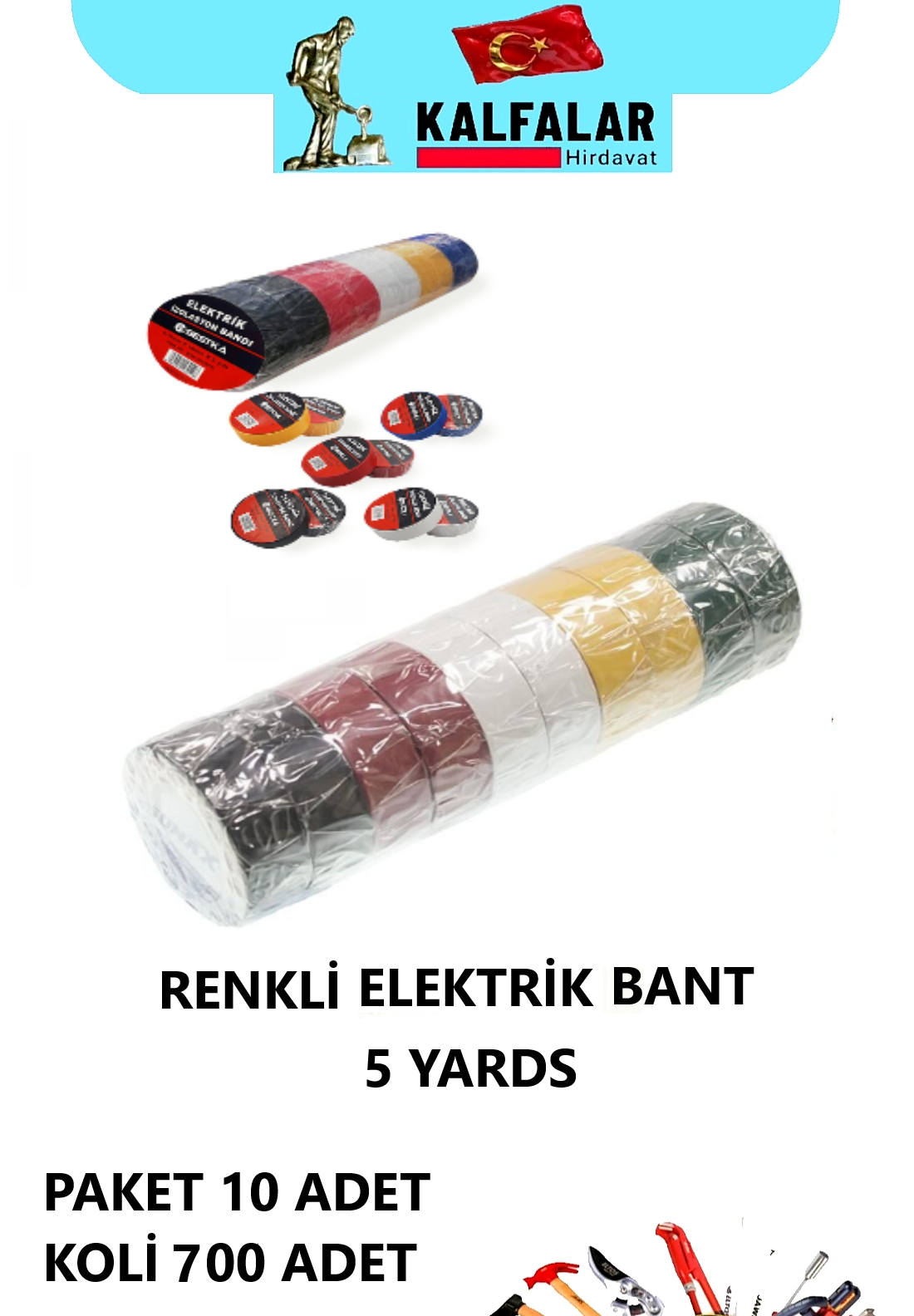 ELEKTRİK BANT RENKLİ 5 YARDS