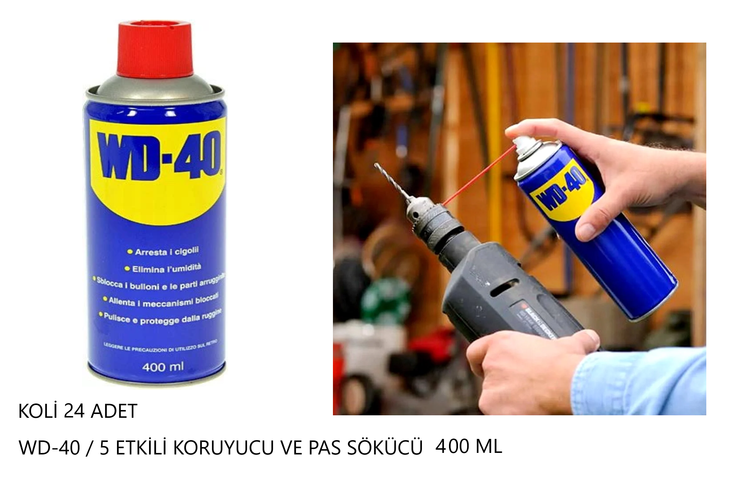 WD-40 / 5 ETKİLİ KORUYUCU VE PAS SÖKÜCÜ 400 ML