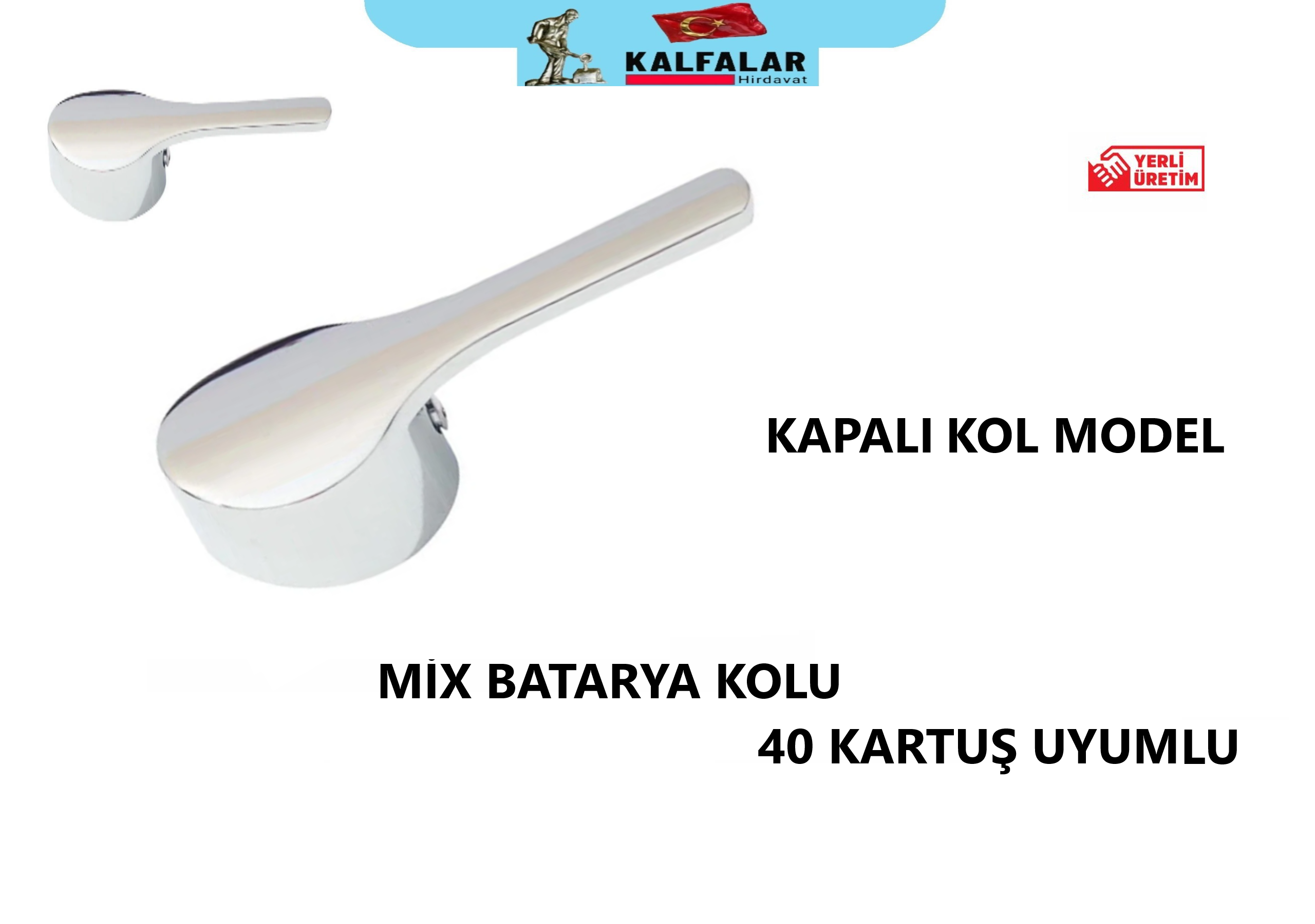 MİX BATARYA KOLU KAPALI MODEL 40 KARTUŞ UYUMLU
