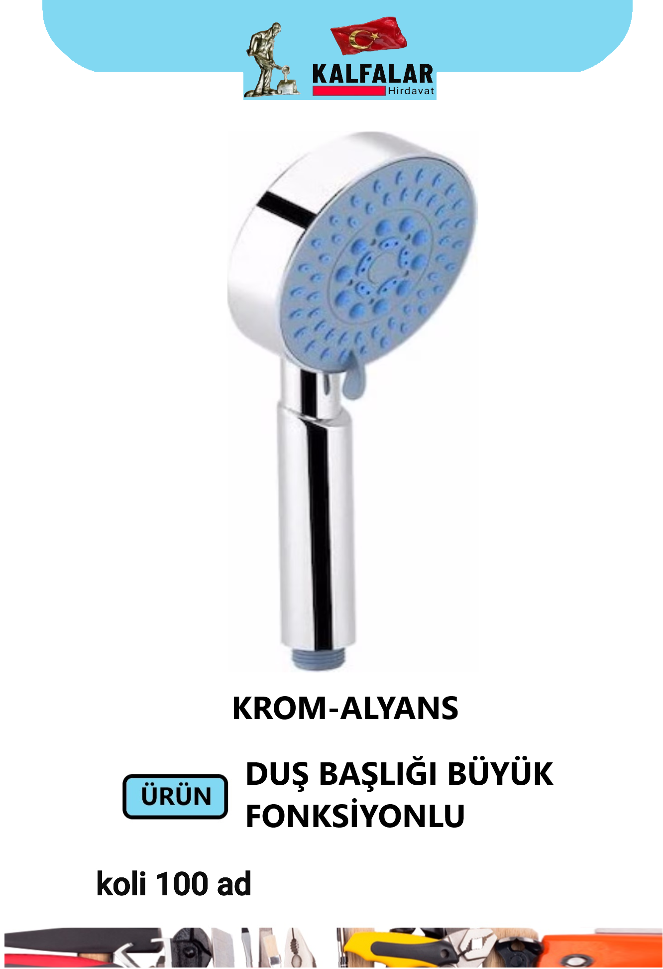 DUŞ BAŞLIĞI BÜYÜK KAFA FONKSİYONLU ALYANS KROM