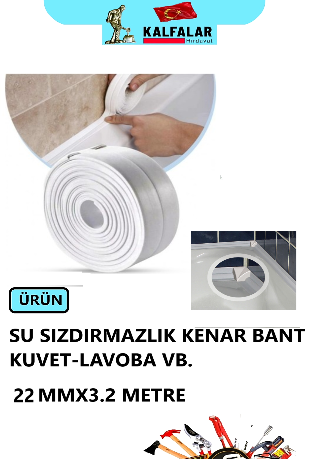 BANT KENAR SU SIZDIRMAZLIK 22MMX3.2 METRE 