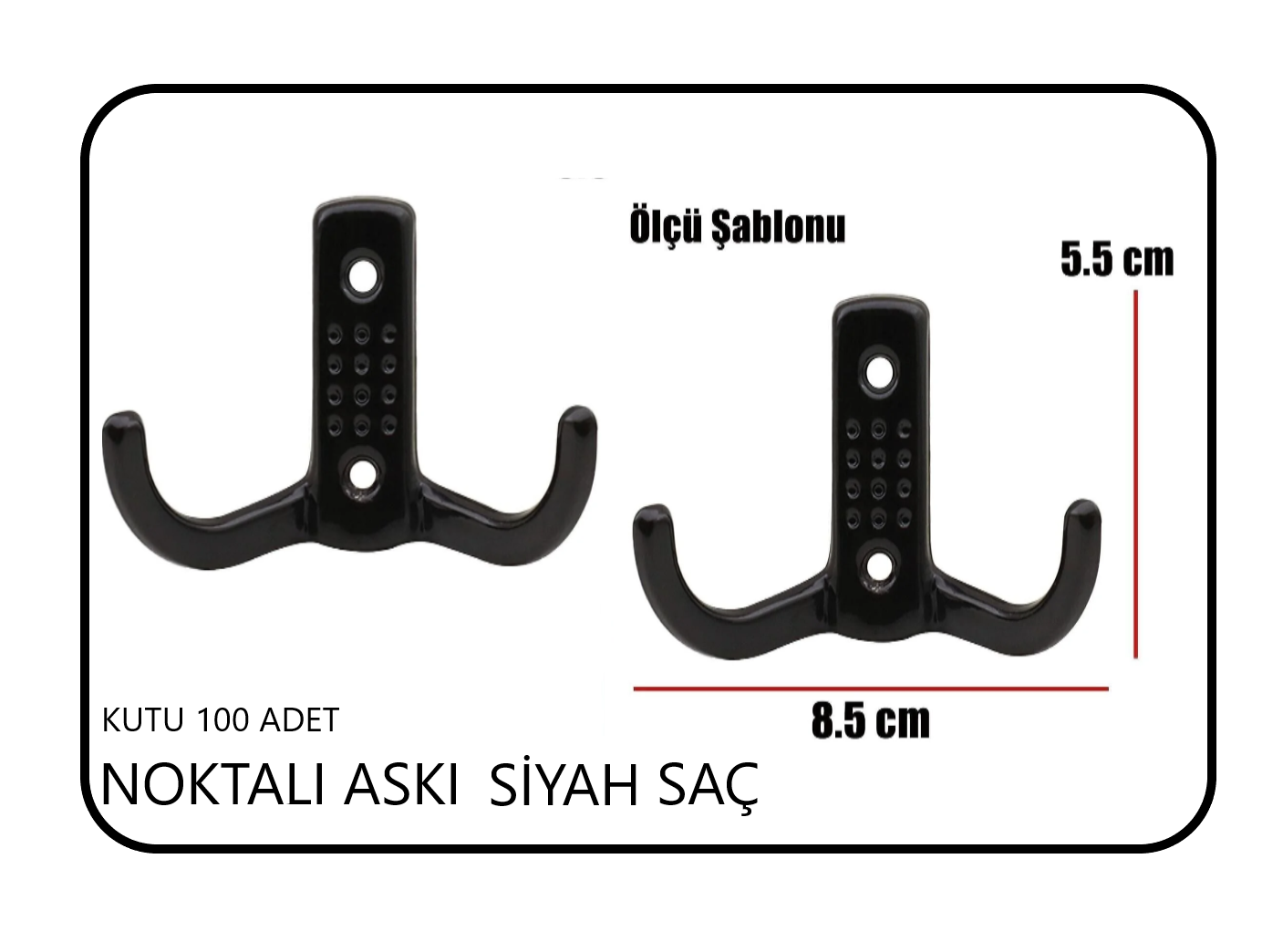 NOKTALI ASKI SİYAH SAÇ