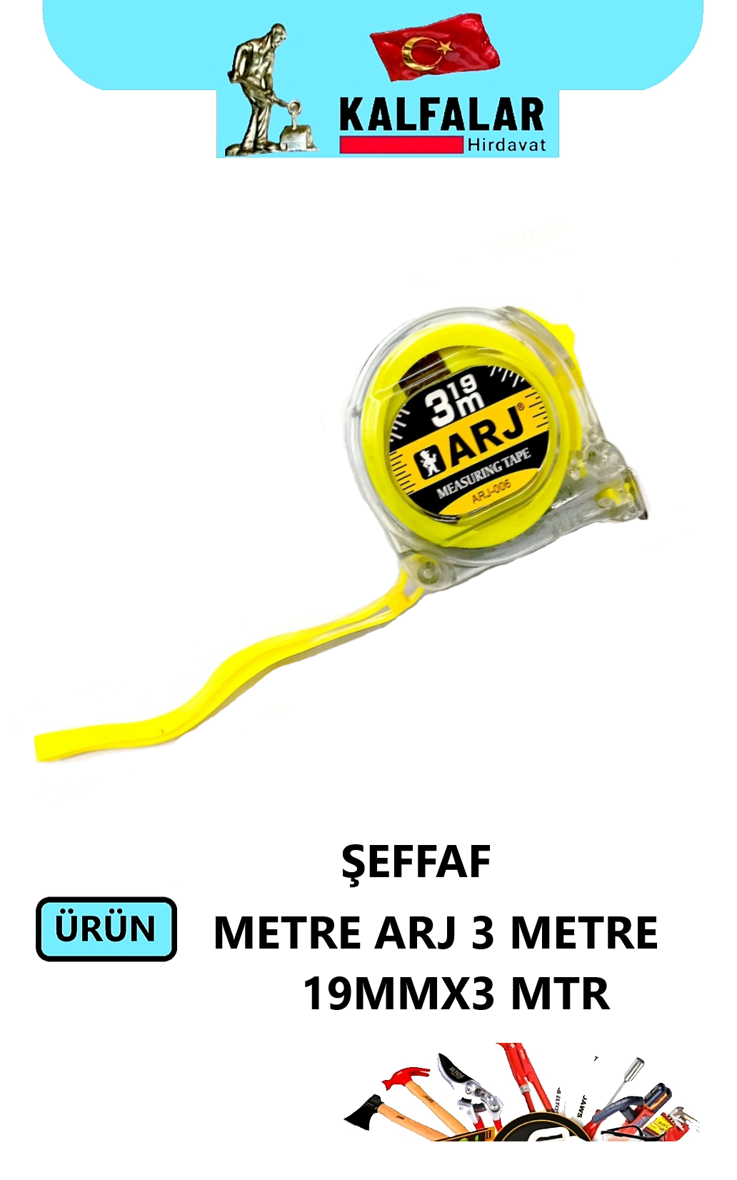 METRE ŞEFFAF ARJ 19 MMX3 METRE