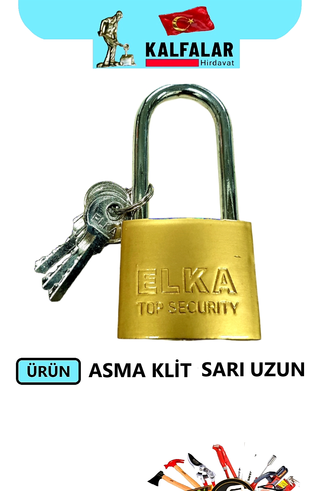 ASMA KİLİT UZUN SARI 63 MM 