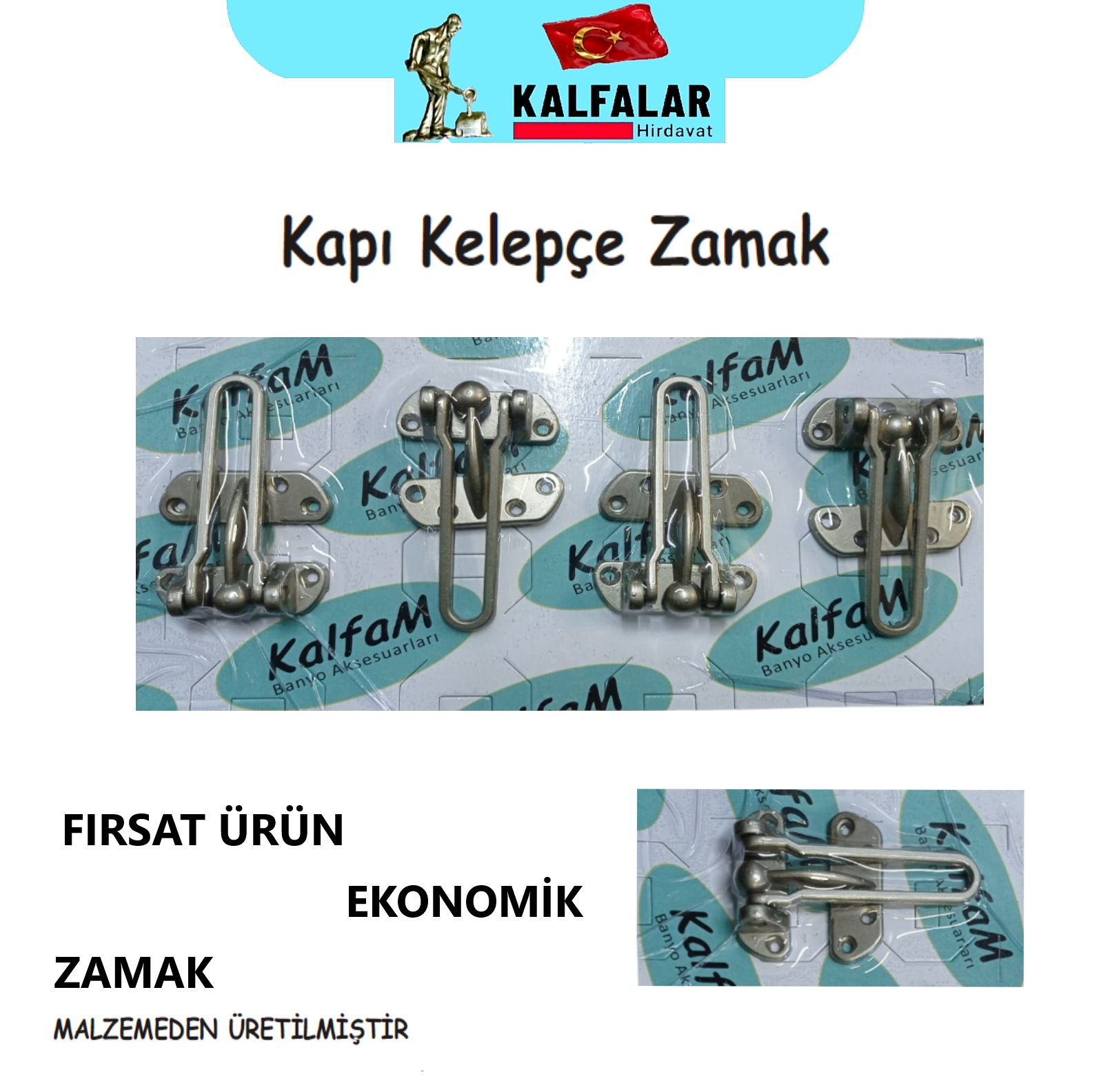 KAPI EMNİYET KELEPÇE SARI EKO