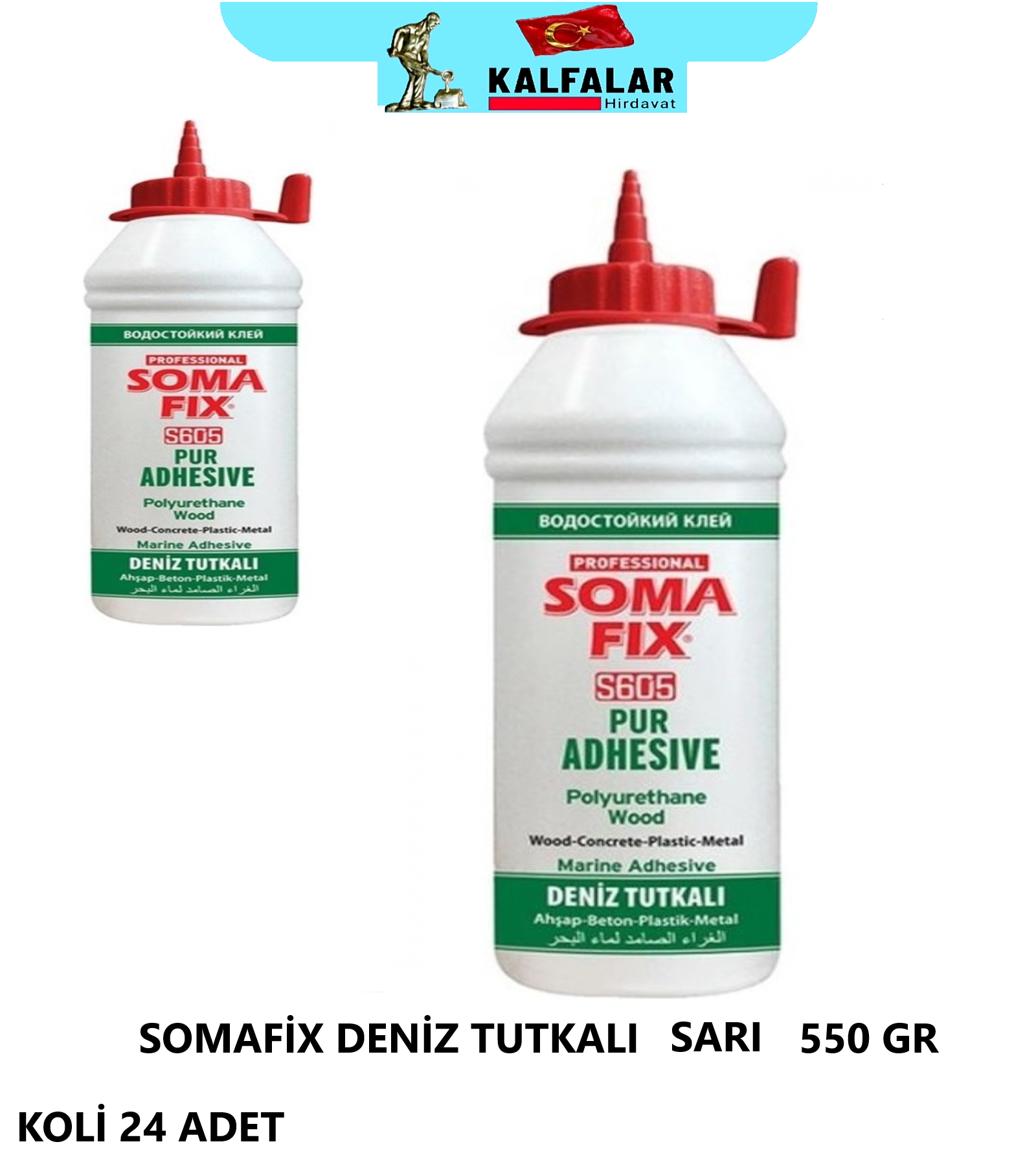 DENİZ TUTKALI SARI 500 GR SOMAFİX