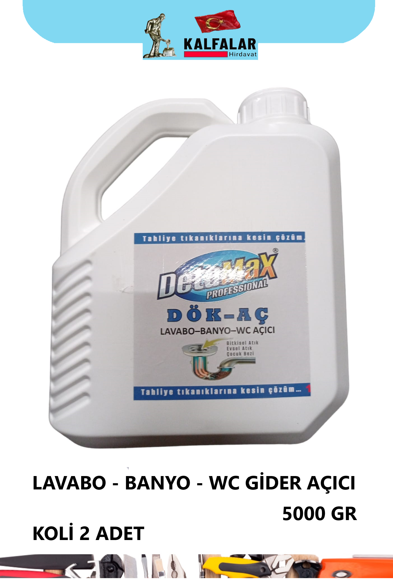 LAVABO-BANYO-WC ACICI 5 KG KALFA-MAX