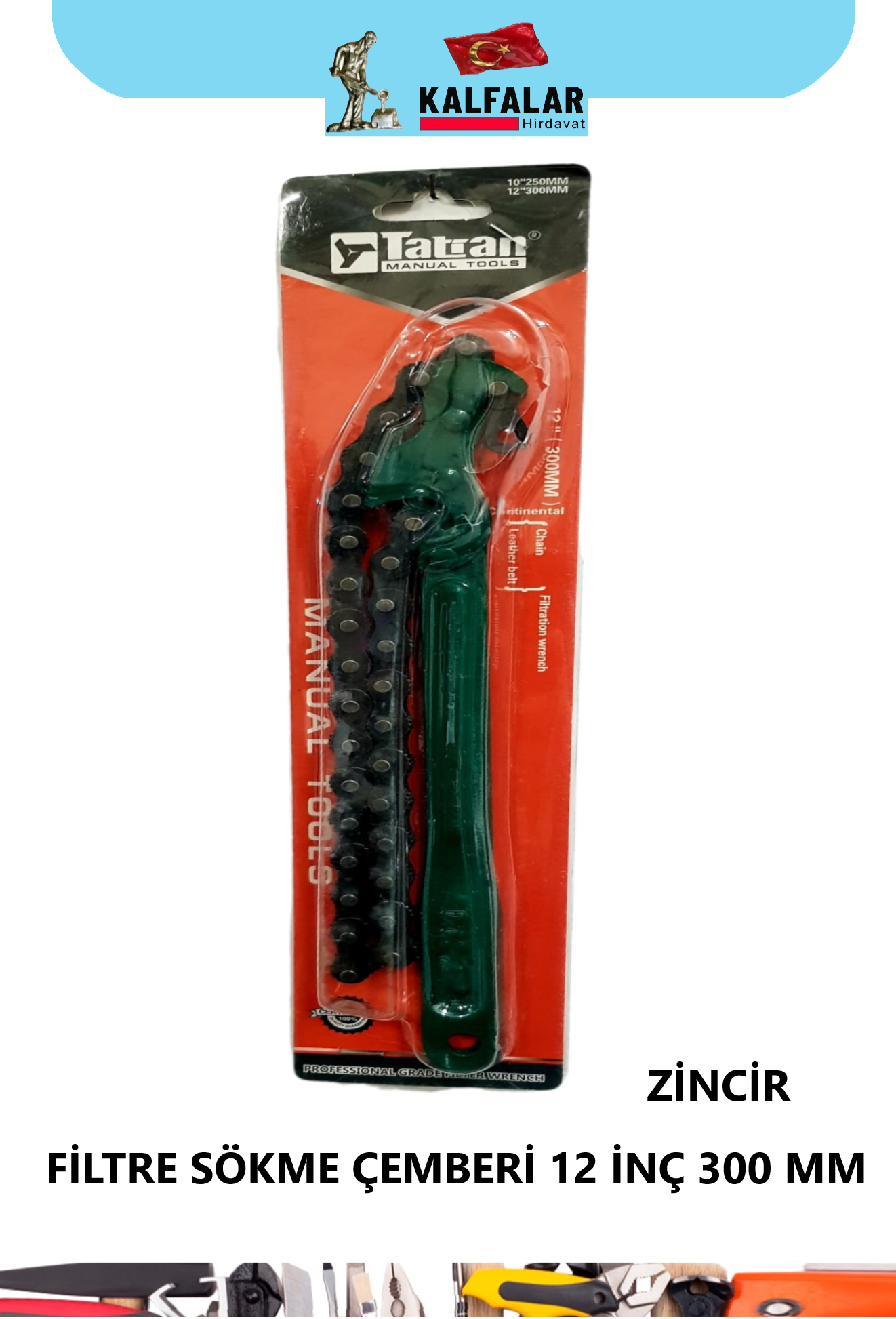FİLTRE SÖKME ZİNCİRLİ 12 İNÇ 300MM