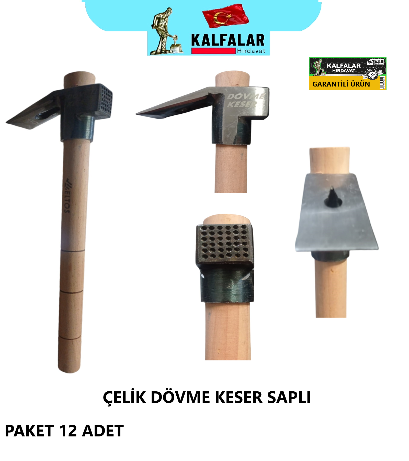 KESER USTA DÖVME ÇELİK SAPLI PROFOSYENEL ELTOS