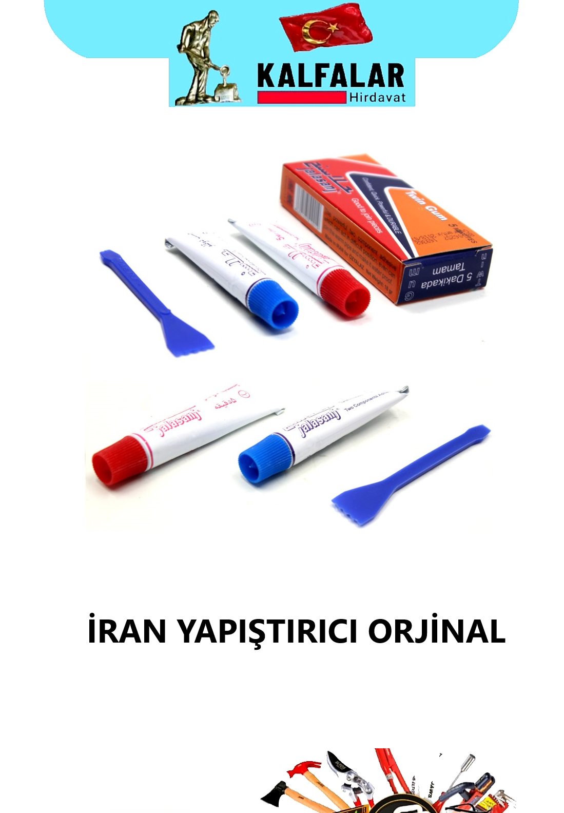 İRAN YAPIŞTIRICI ORJİNAL İKİZ TÜP 18 GR 24 PCS