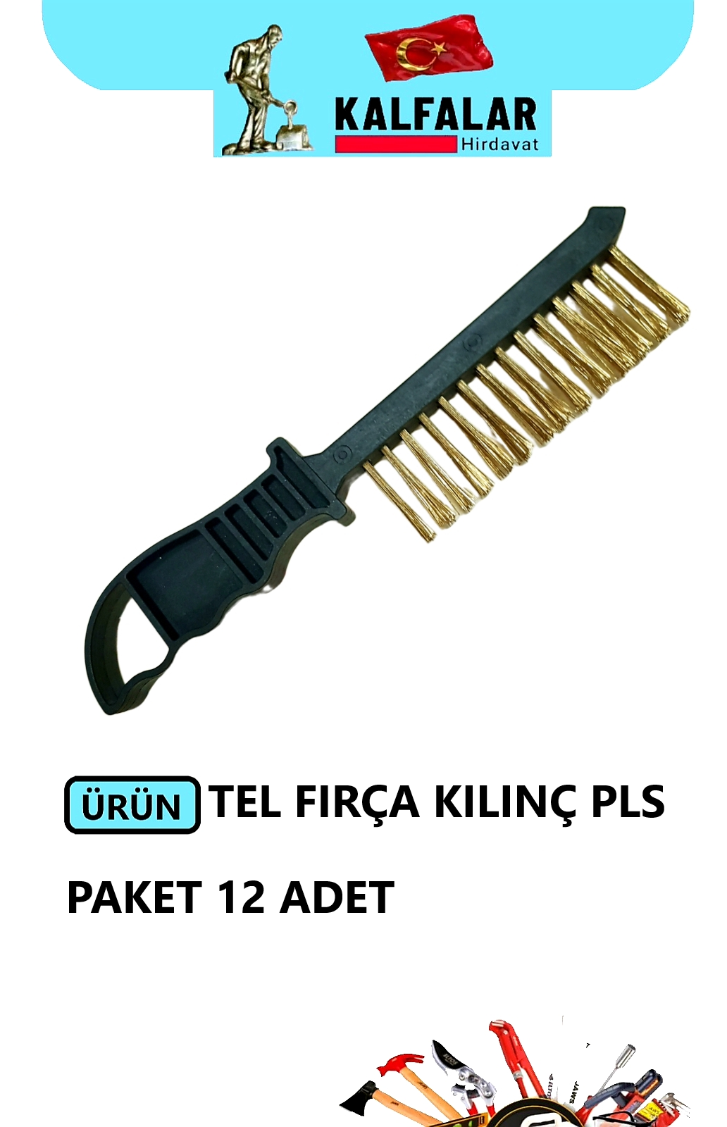 TEL FIRÇA SİYAH PLS SAP KILIÇ MODELİ