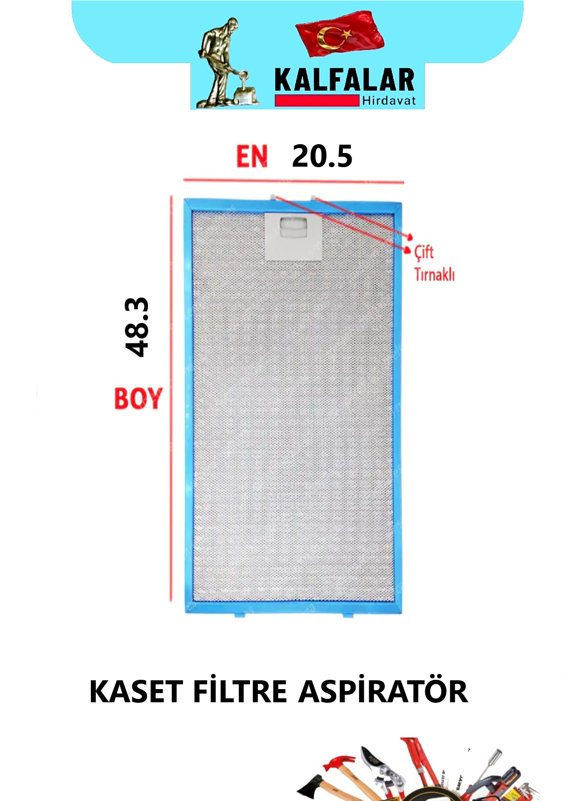 ASPİRATÖR ALM KASET FİLTRE ÖLÇÜ 20.5X48.3 MM