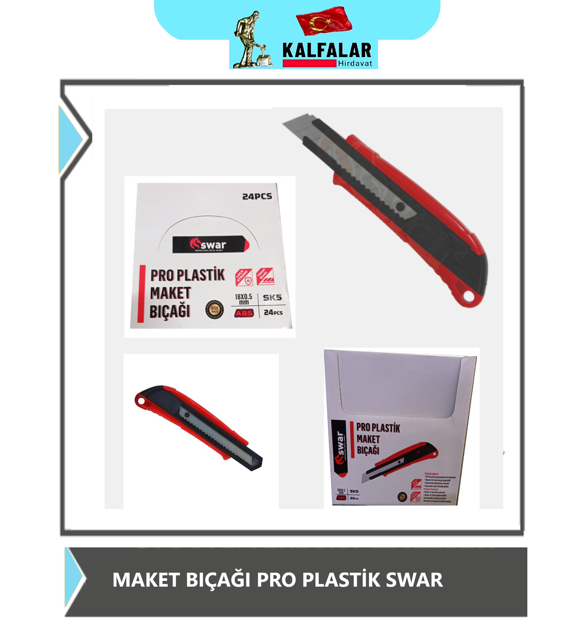 MAKET BIÇAĞI PRO PLASTİK SWAR PROFESYONEL