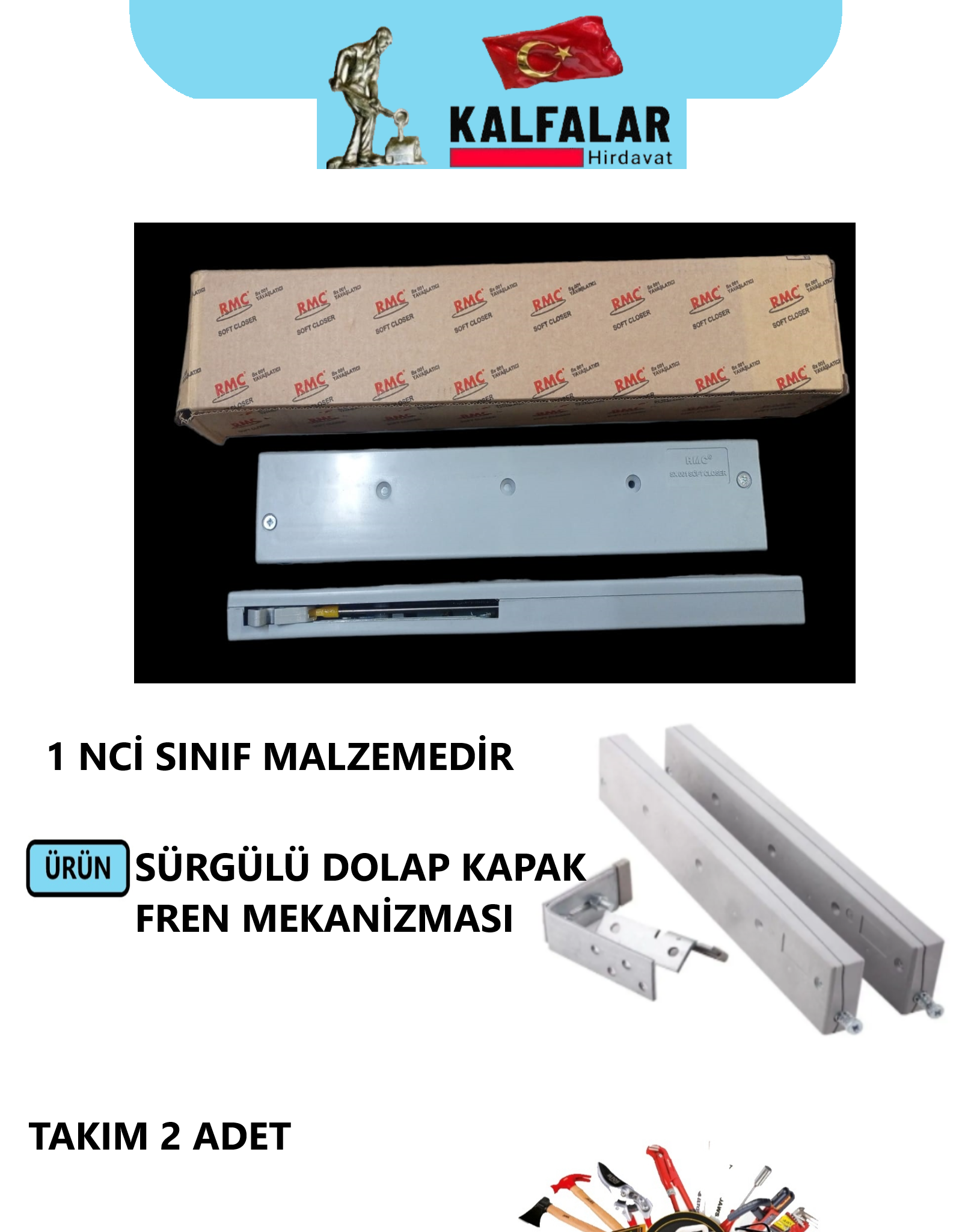 SÜRGÜLÜ DOLAP KAPAK FREN MEKANİZMASI RMC 