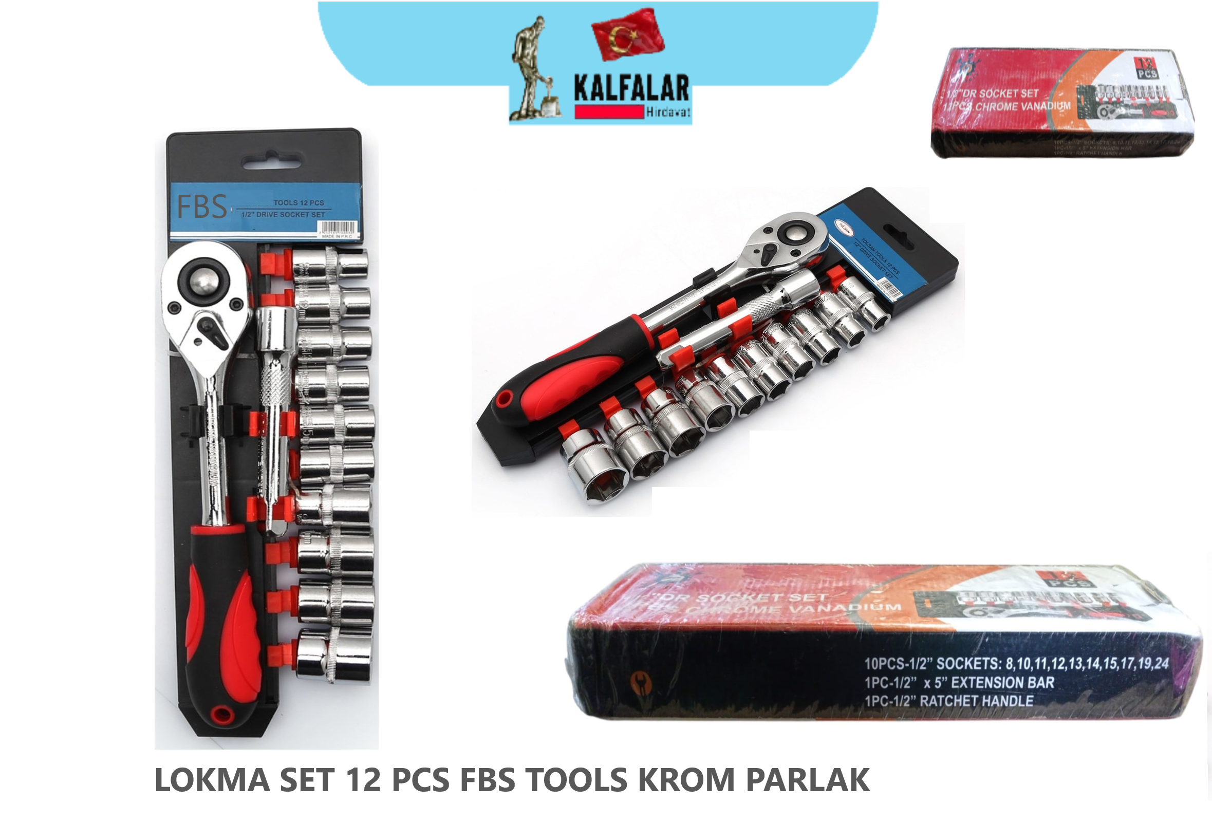 LOKMA SETİ 12 PARÇA FBS ÇELİK
