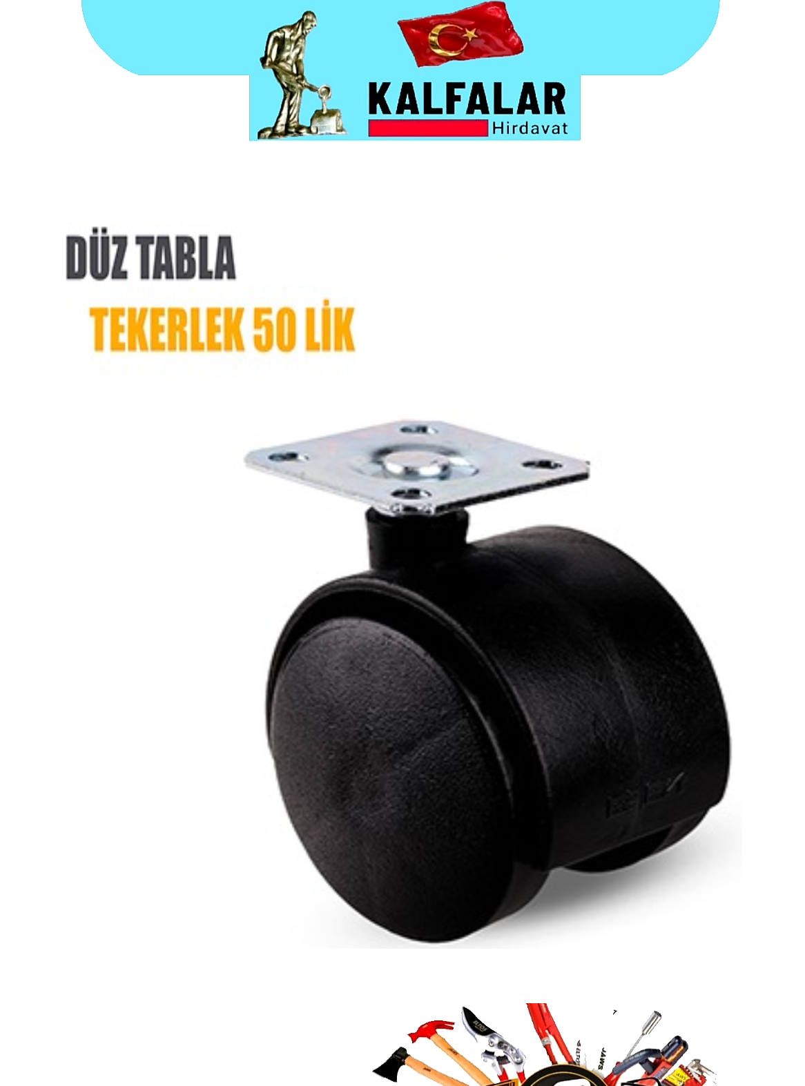 TEKERLEK TABLOLU 50 LİK P.P SİYAH