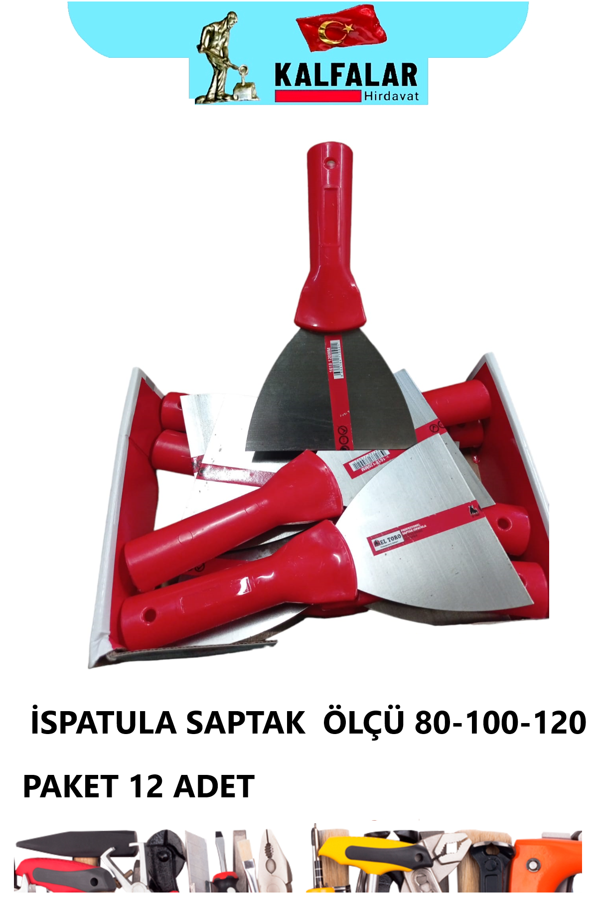 İSPATULA BOYACI SAP TAK 120 MM PAKET 12 ADET