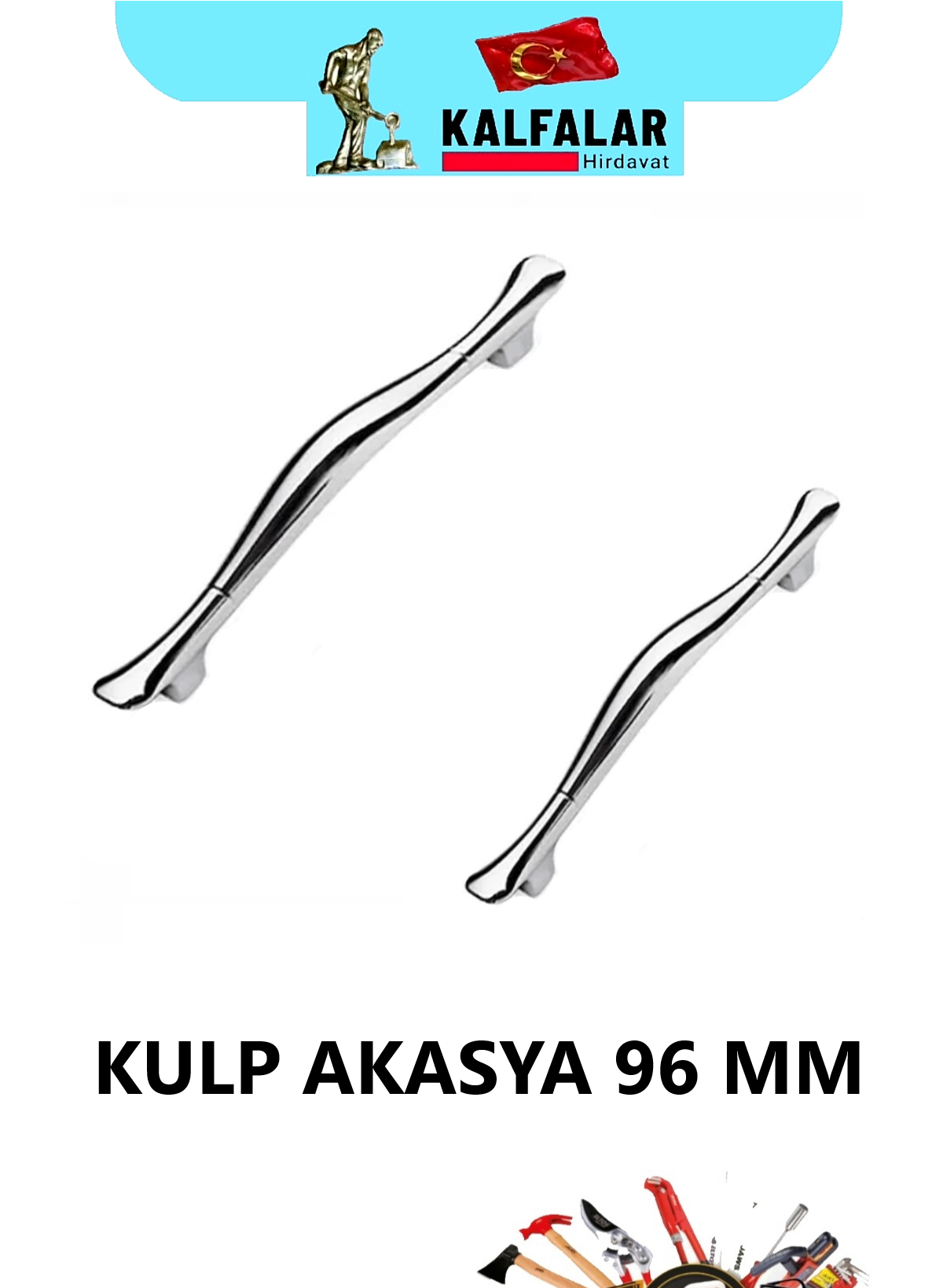 KULP AKASYA 96 MM KROM