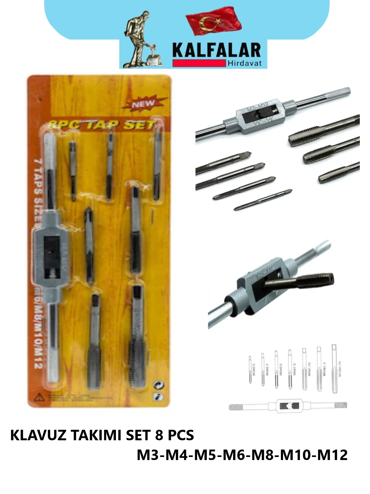KILAVUZ TAKIM SET 8 PCS EKONOMİK