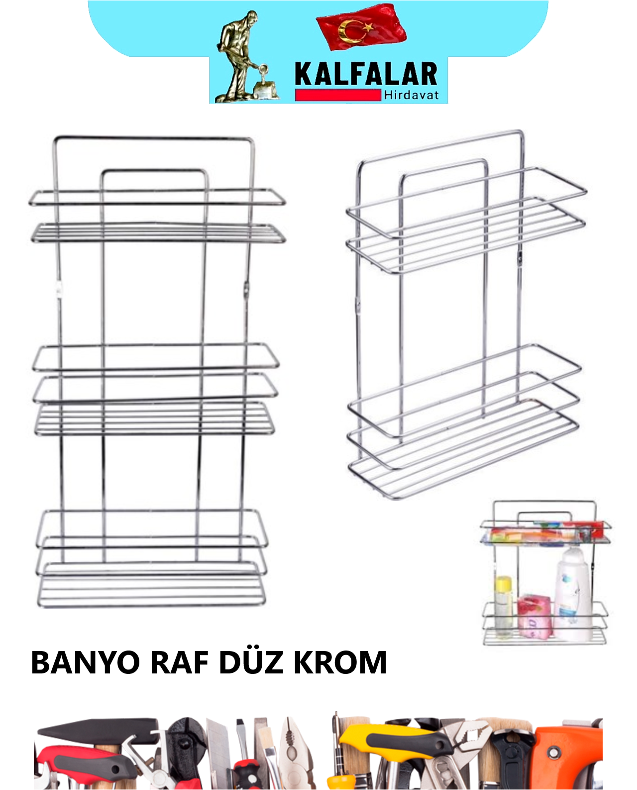 DÜZ RAF 3 KATLI KROM