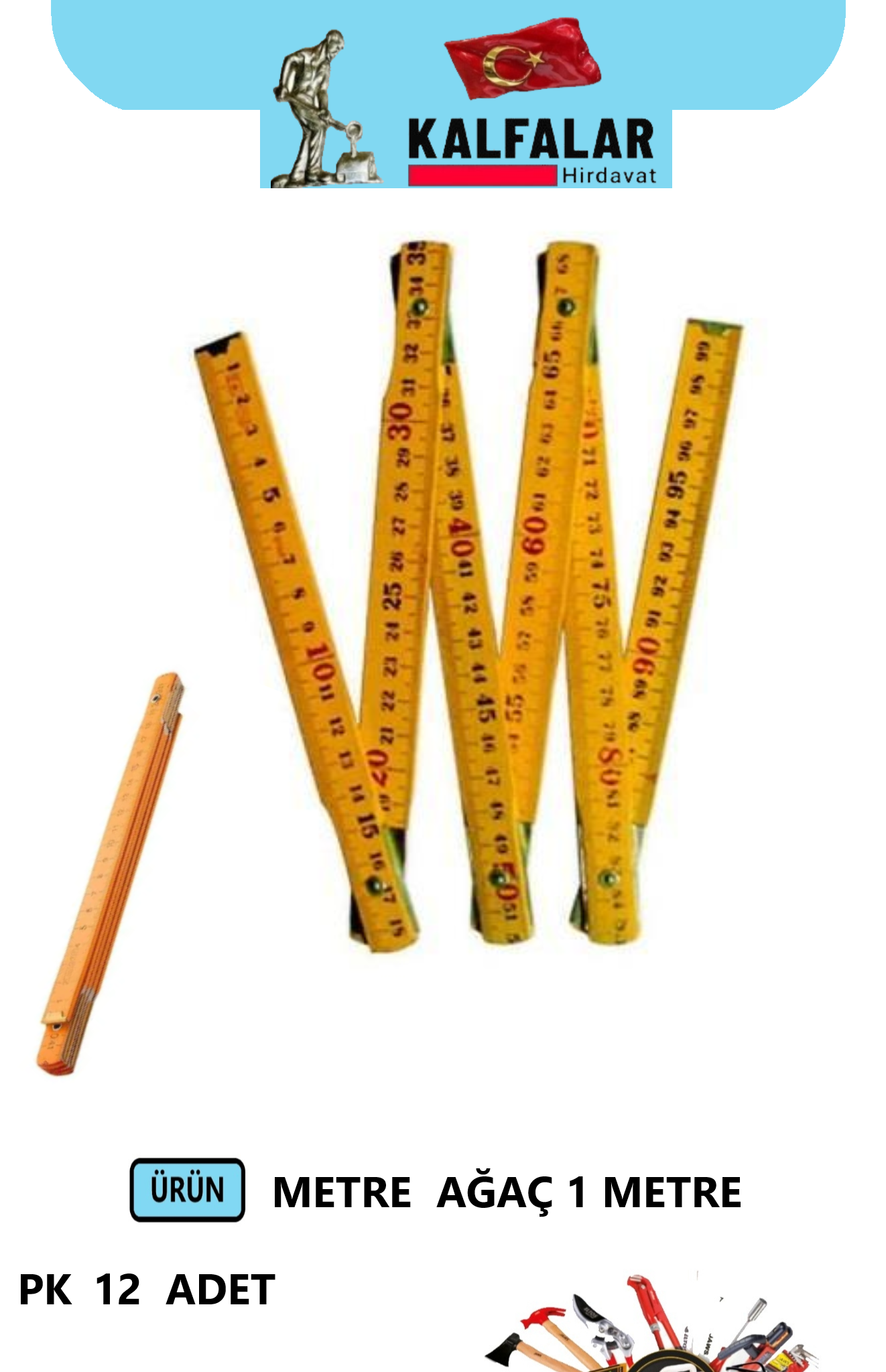 METRE AĞAÇ KATLANIR 1 METRE