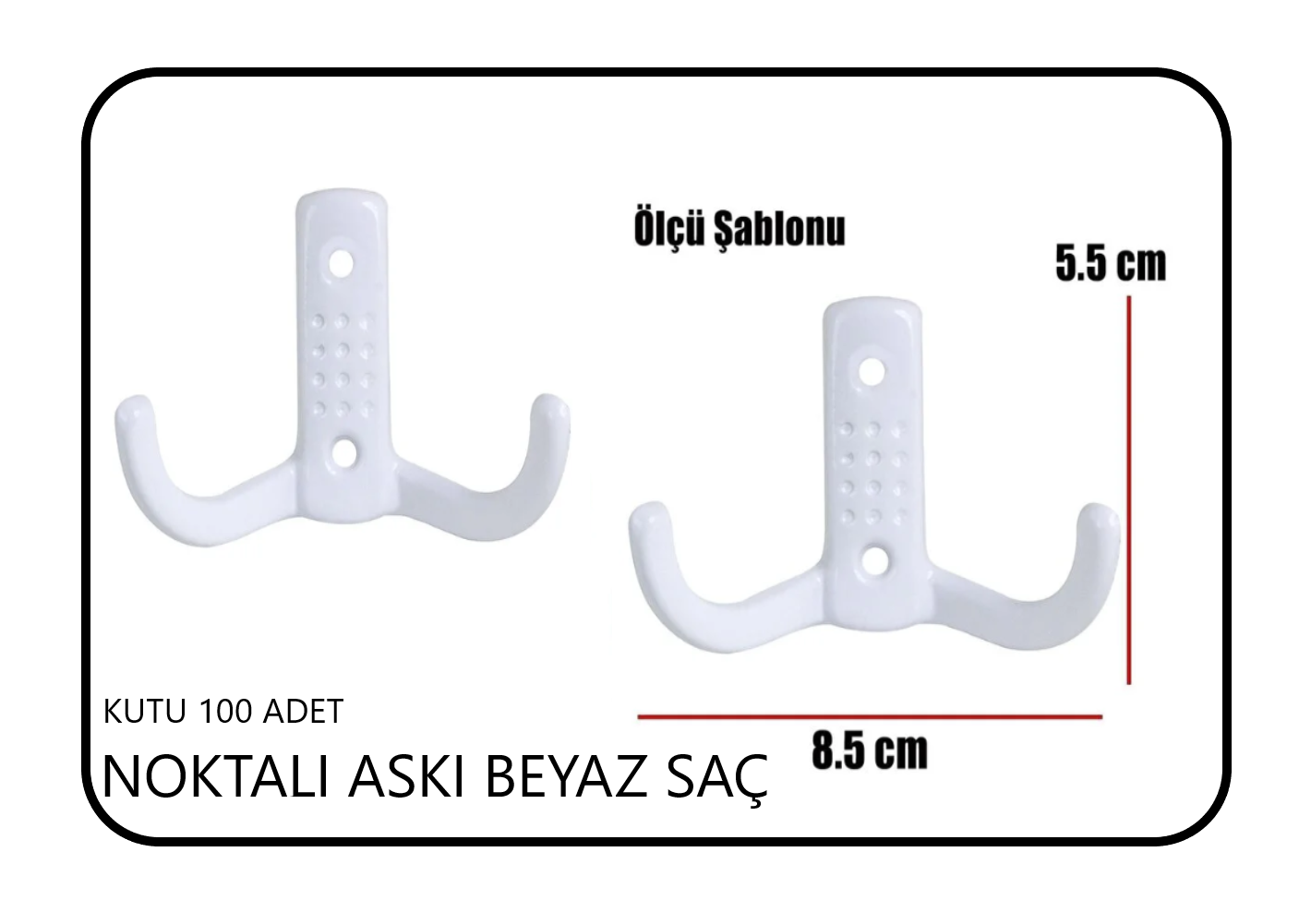 NOKTALI ASKI BEYAZ SAC