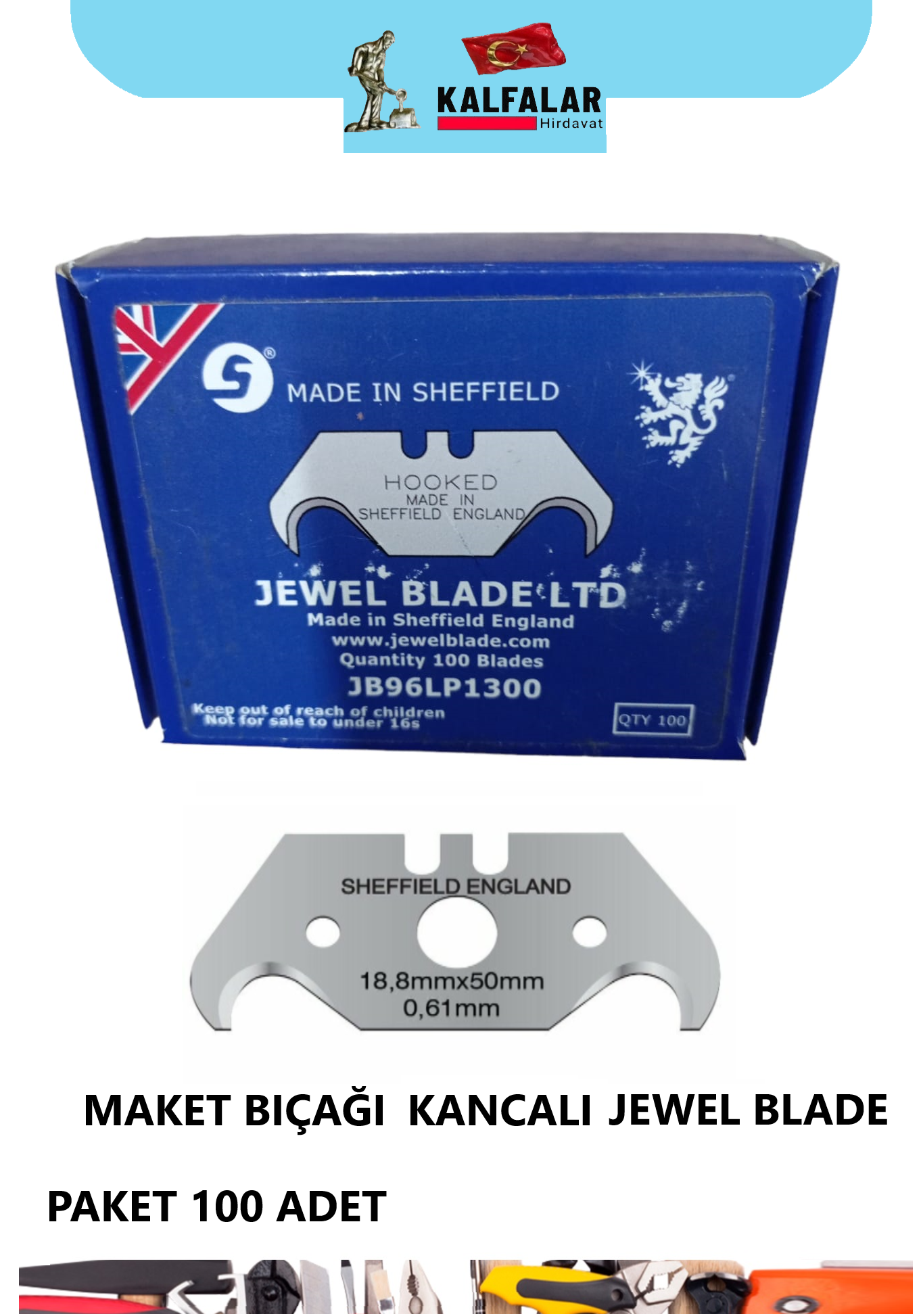 MAKET BIÇAĞI YEDEK JEWEL BLADE KANCALI