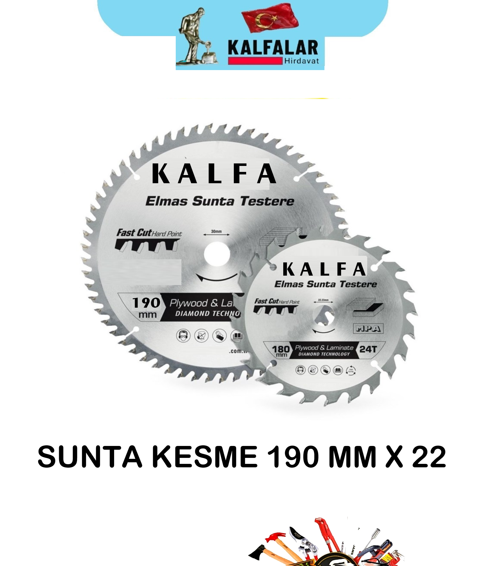SUNTA AĞAÇ KESME 190X22 MM 40 T HAS-TEC