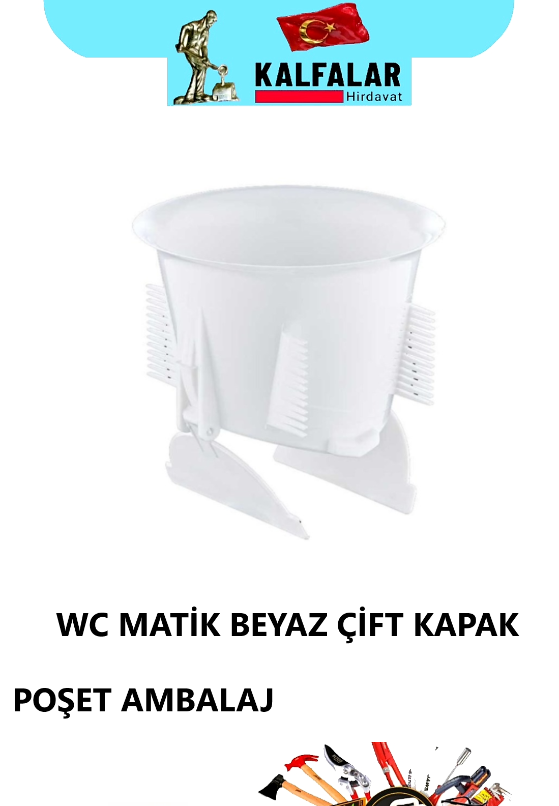 WC MATİK ÇİFT KAPAK  LÜX POŞETLİ