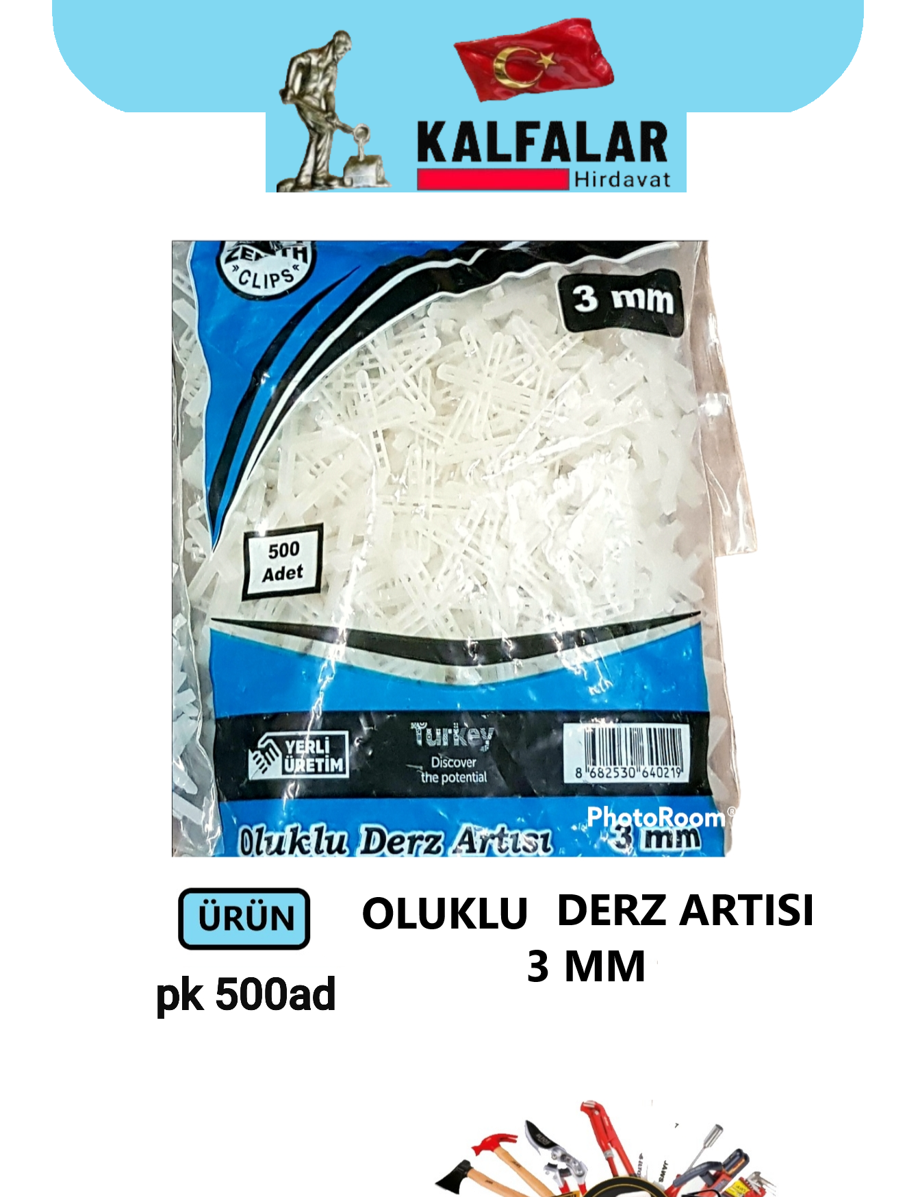 DERZ ARTISI 3 MM OLUKLU 