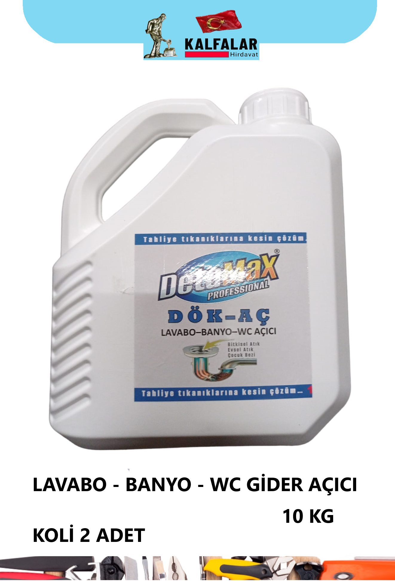 LAVABO-BANYO-WC ACICI 10 KG KALFA-MAX