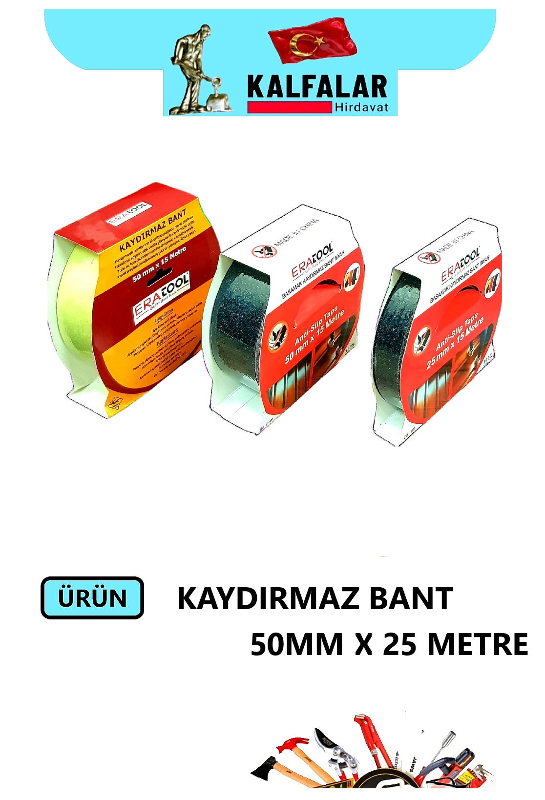 KAYDIRMAZ BANT 50MM-25 METRE SİYAH