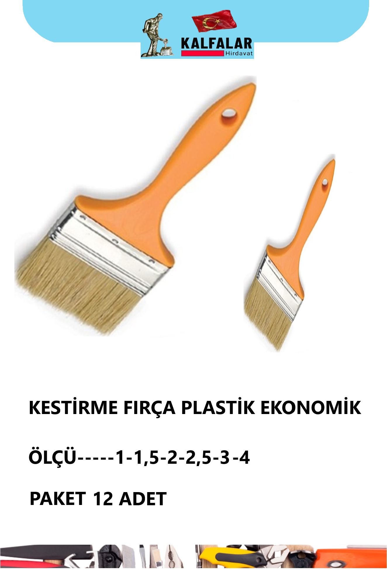 KESTİRME FIRÇA PLASTİK EKONOMİK NO.4