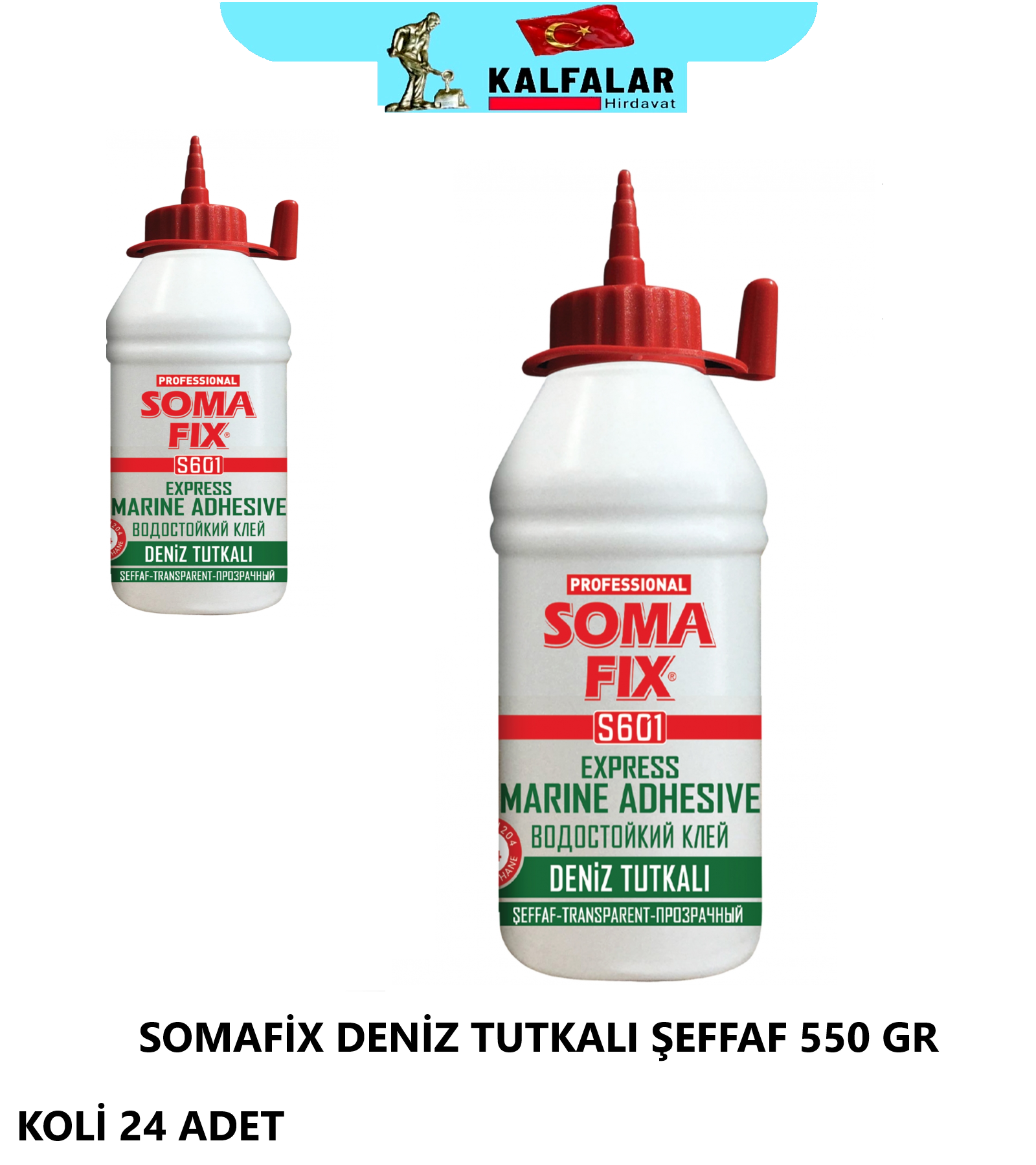 DENİZ TUTKALI ŞEFFAF 500 GR SOMAFİX