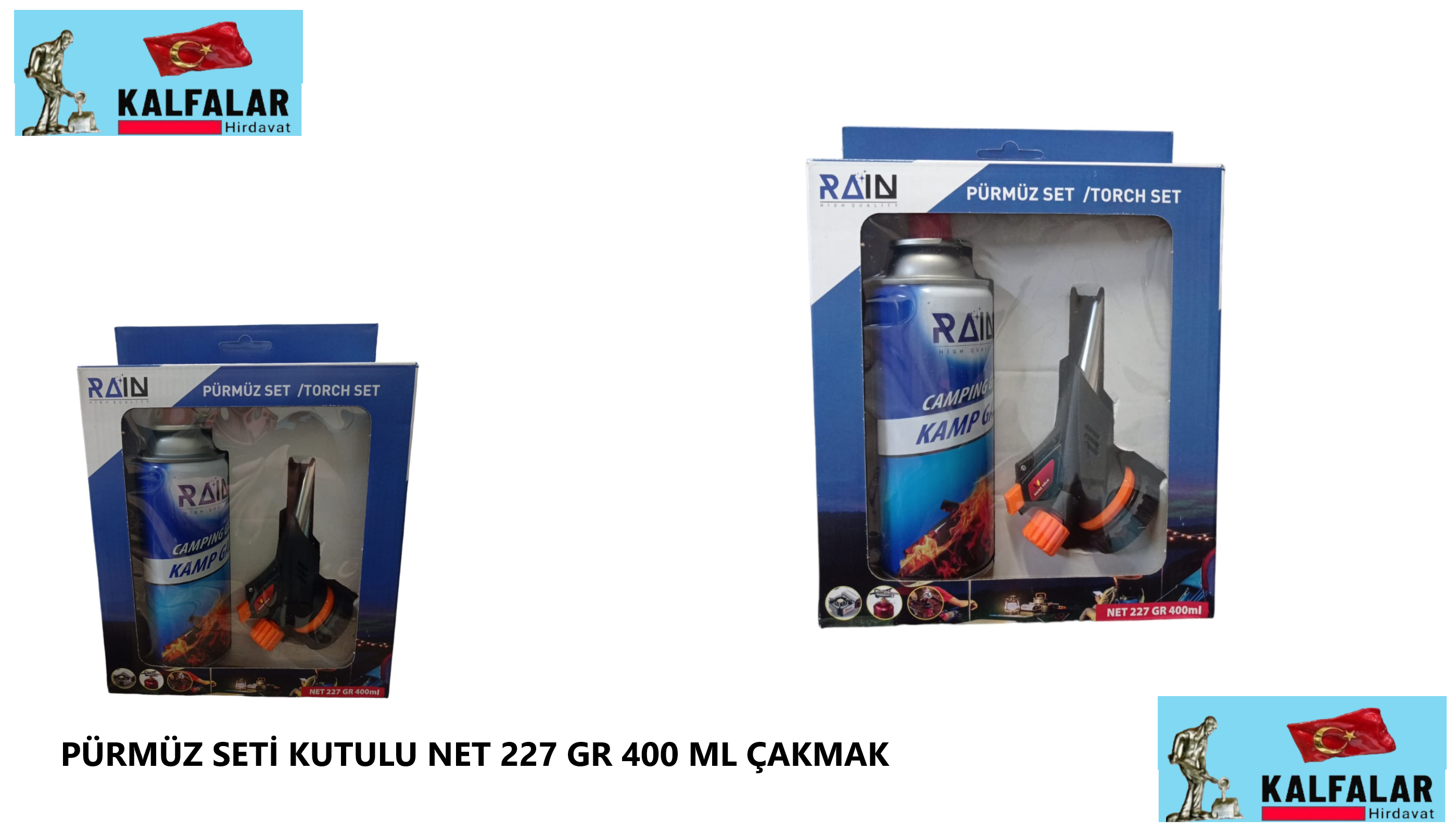 PÜRMÜZ SETİ KUTULU NET 227 GR 400 ML ÇAKMAK GAZ UYUMLU