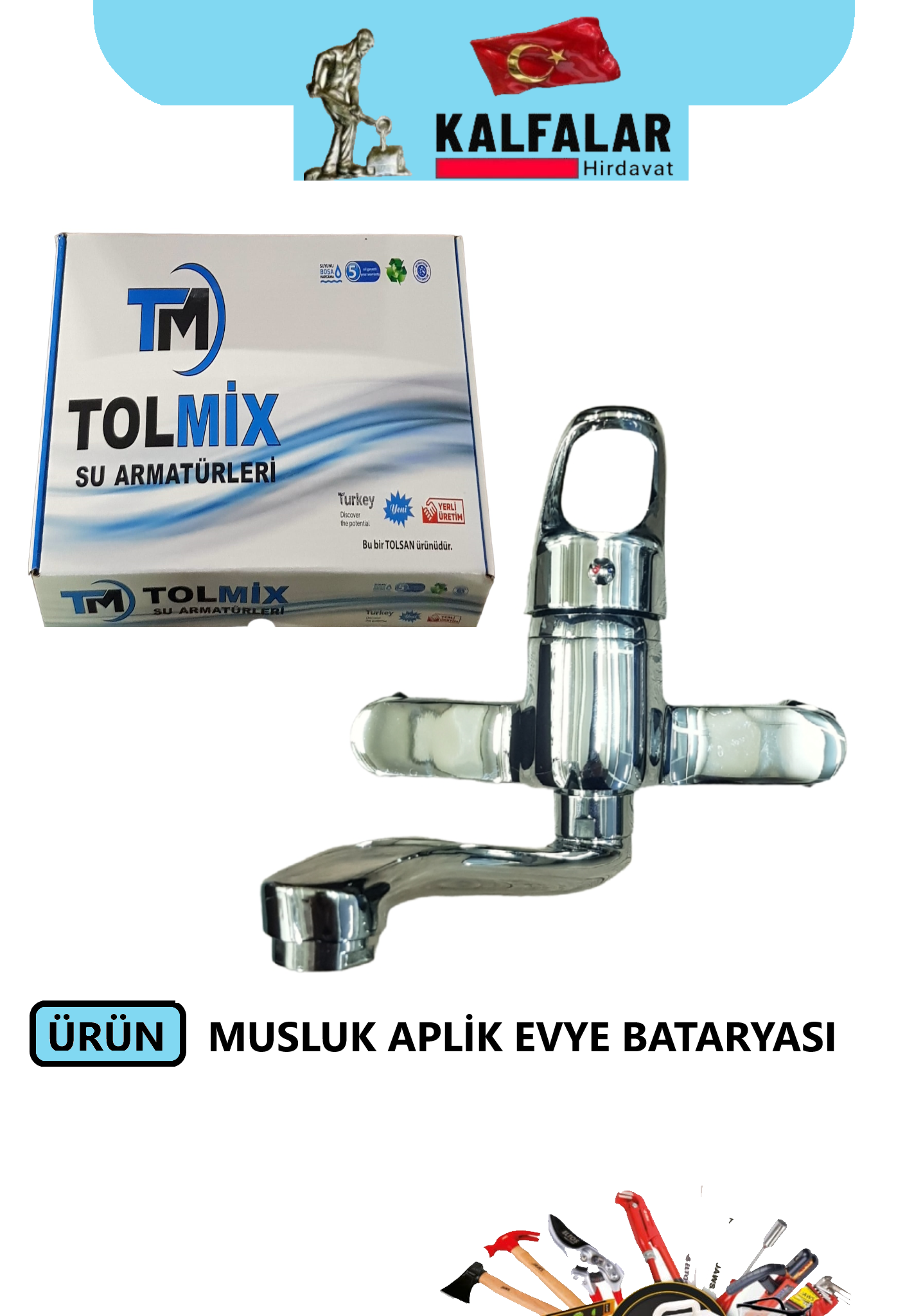 MUSLUK MUTFAK APLİK EVYE BATARYA 