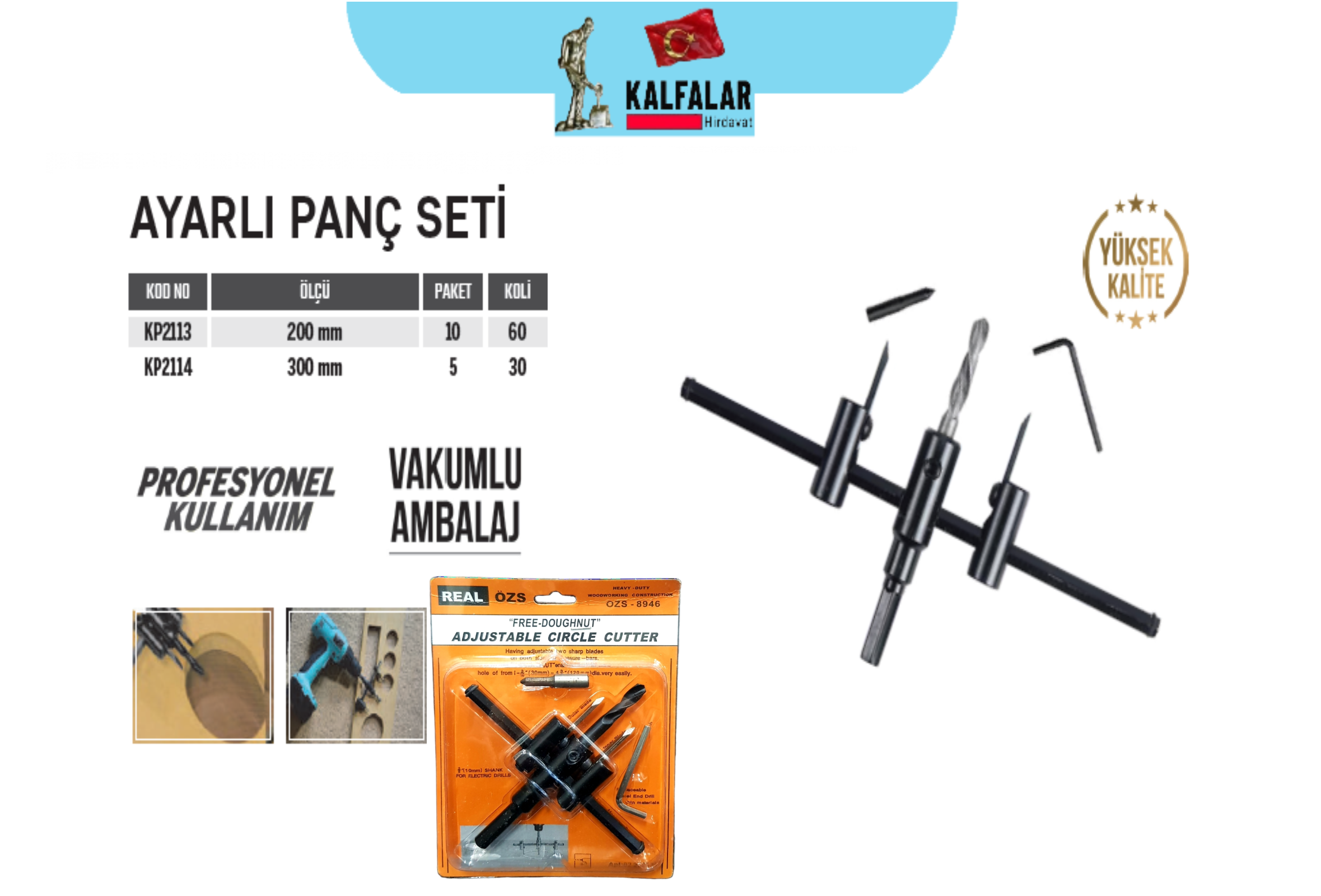 AYARLI PANC SETİ 300 MM