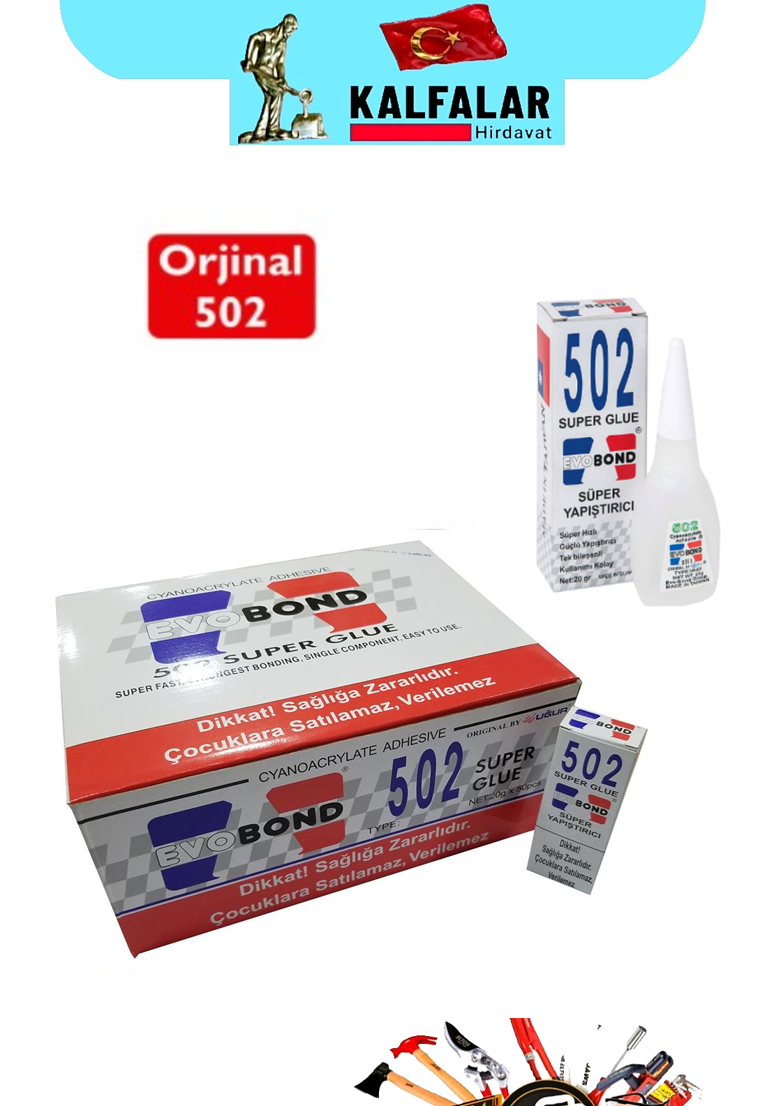 JAPON YAPIŞTIRICI SÜPER 502 EVOBOND ORJİNAL