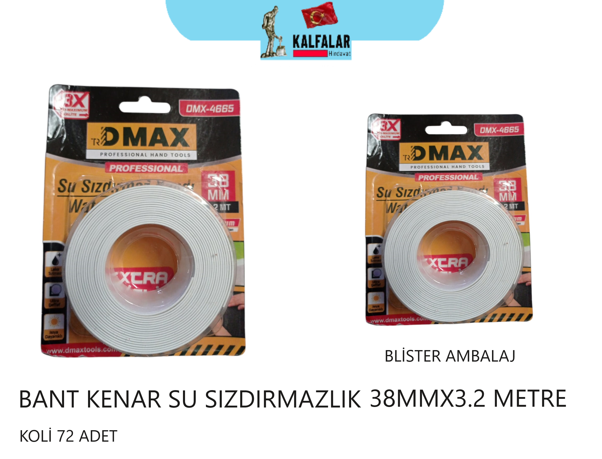 BANT KENAR SU SIZDIRMAZLIK 38MMX3.2 METRE BLİSTER AMBALAJ