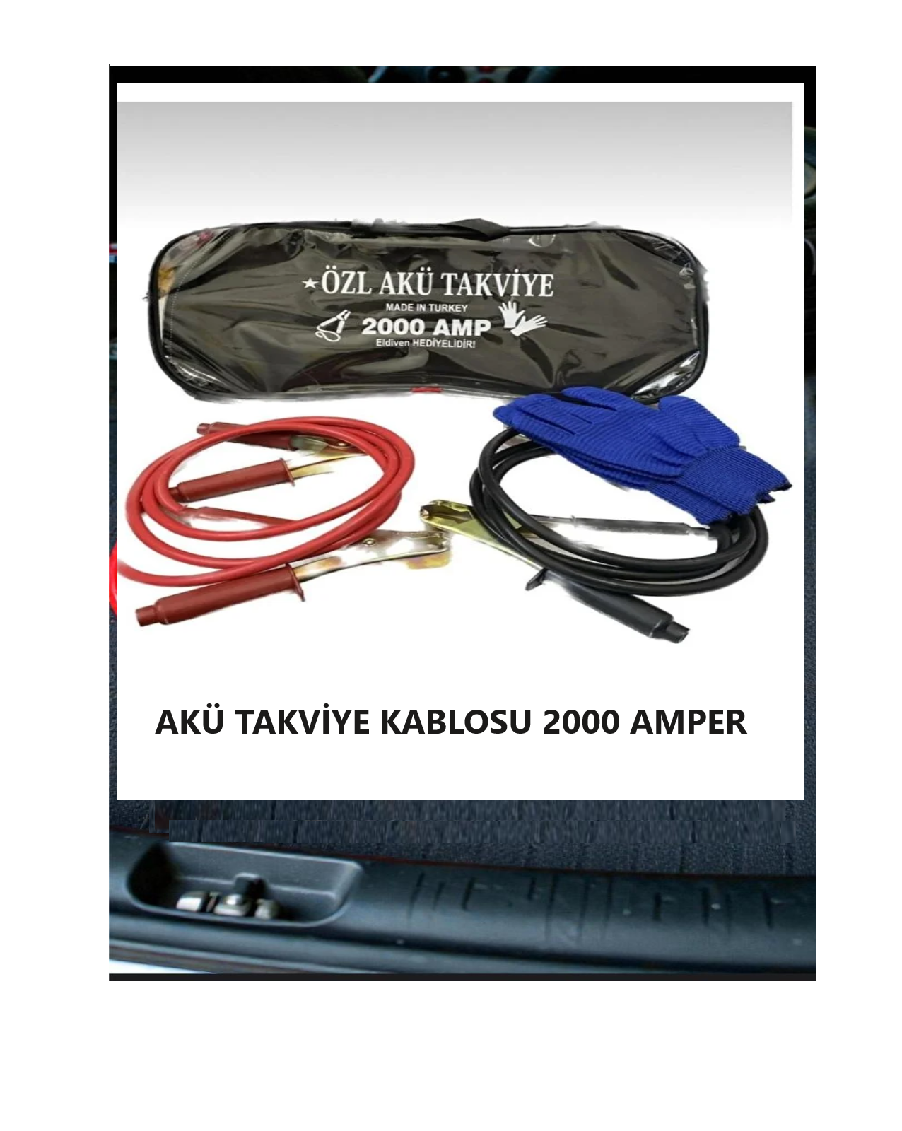 OTO AKÜ TAKVİYE KABLOSU 2000 AMPER
