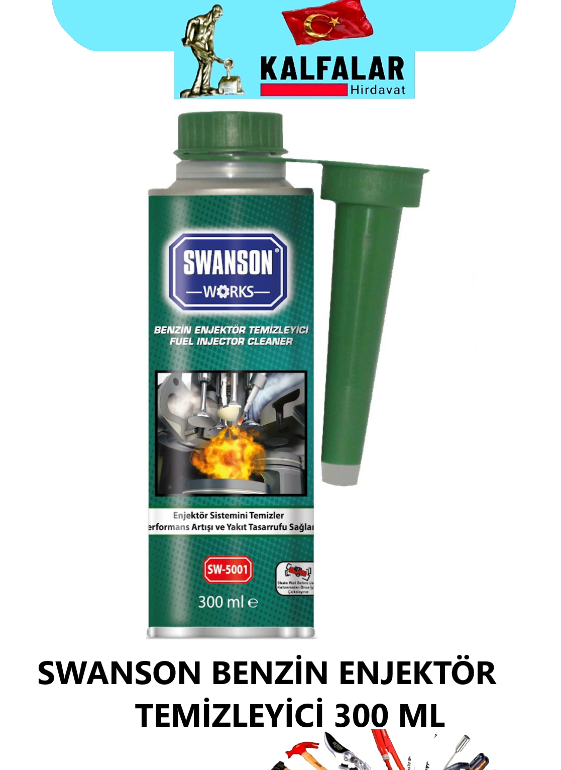 OTO BENZİN ENJEKTÖR SİSTEM TEMİZLİĞİCİ 300 ML SWANSON
