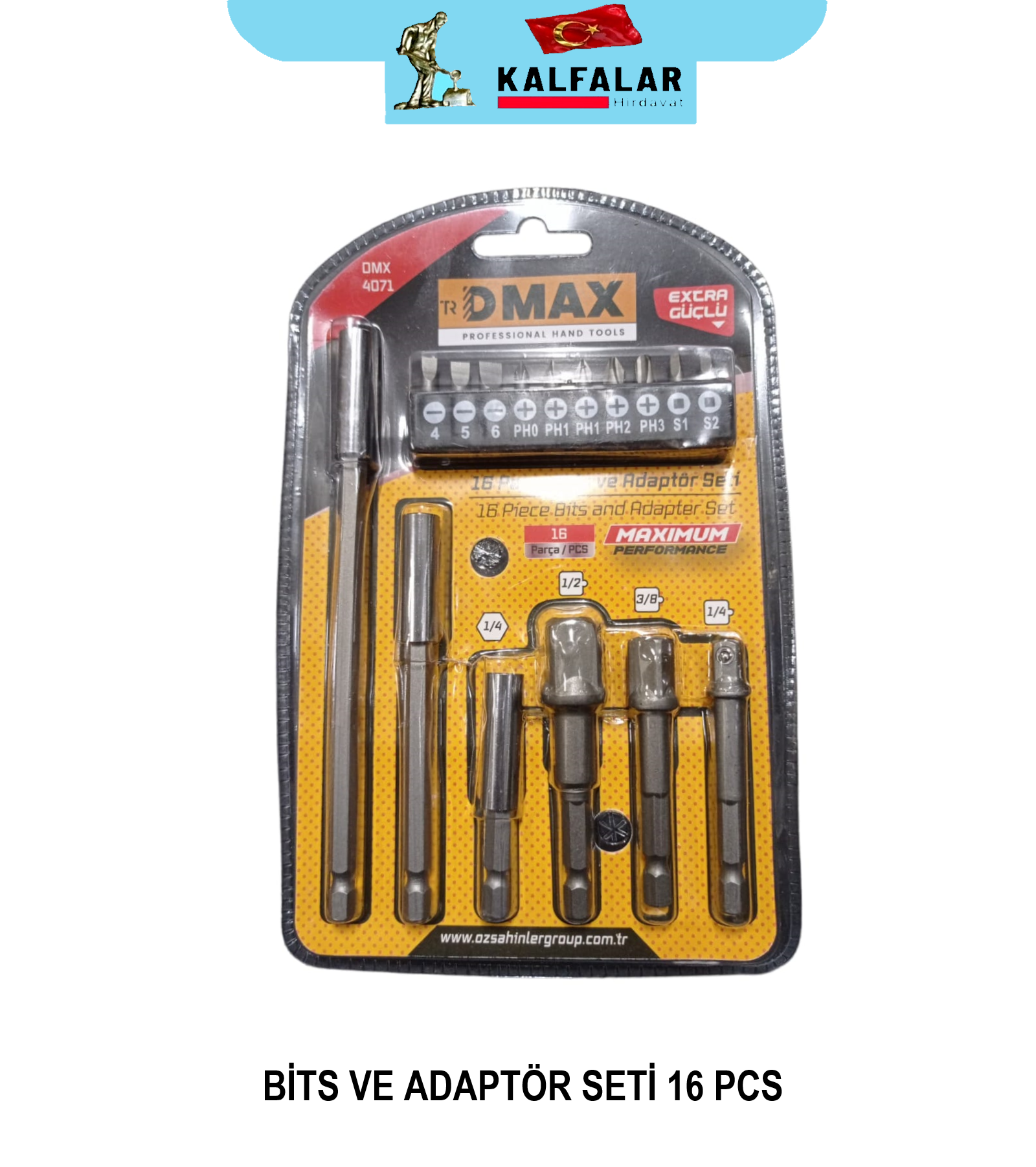 BİTS VE ADAPTÖR SETİ 16 PCS DMX-4071
